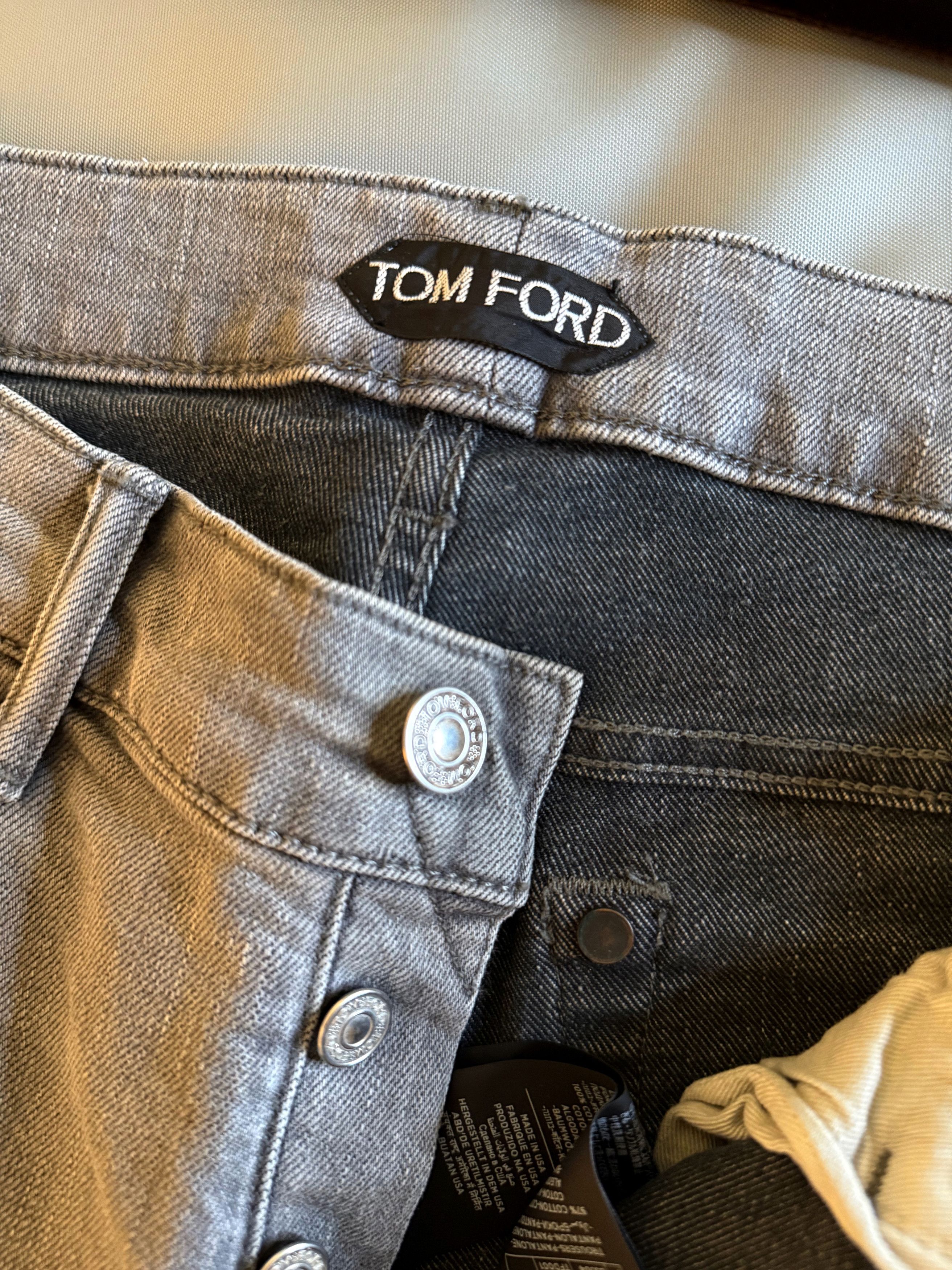 Tom Ford Effortless Cool $1K w/tax Contrast Cuff Selvedge w/stretch Size US 32 / EU 48 - 17 Thumbnail