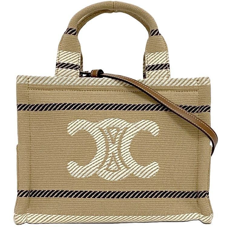 Celine CELINE Shoulder Bag Neutrals Cotton Size ONE SIZE - 1 Thumbnail