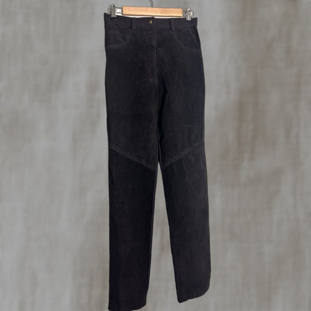 Vintage In Flight By Par Pablo Womens Pants Suede Leather Brown 27x32 9/10 Brown 9/10 Womens Size 30" / US 8 / IT 44 - 1 Thumbnail
