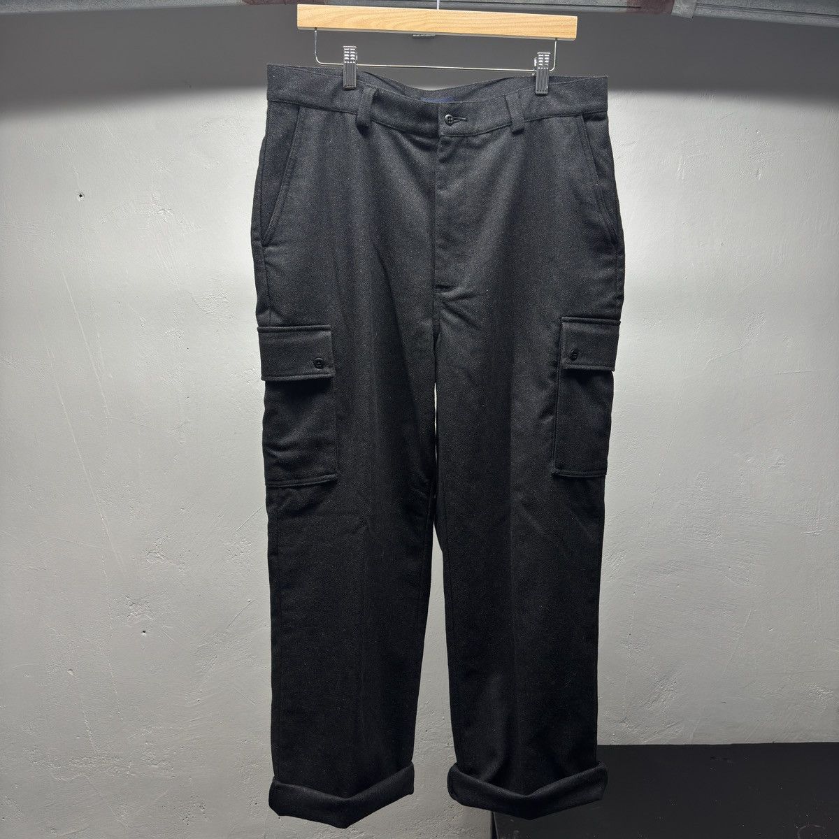 Vintage Gap Wide Leg Wool Cargo Trouser Pants ERD Grunge Size US 36 / EU 52 - 1 Thumbnail