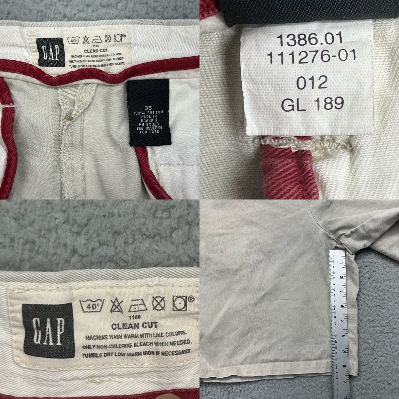 Gap GAP Beige Mens Size 35 Cotton Shorts Flat Front Casual Size US 35 - 8 Thumbnail