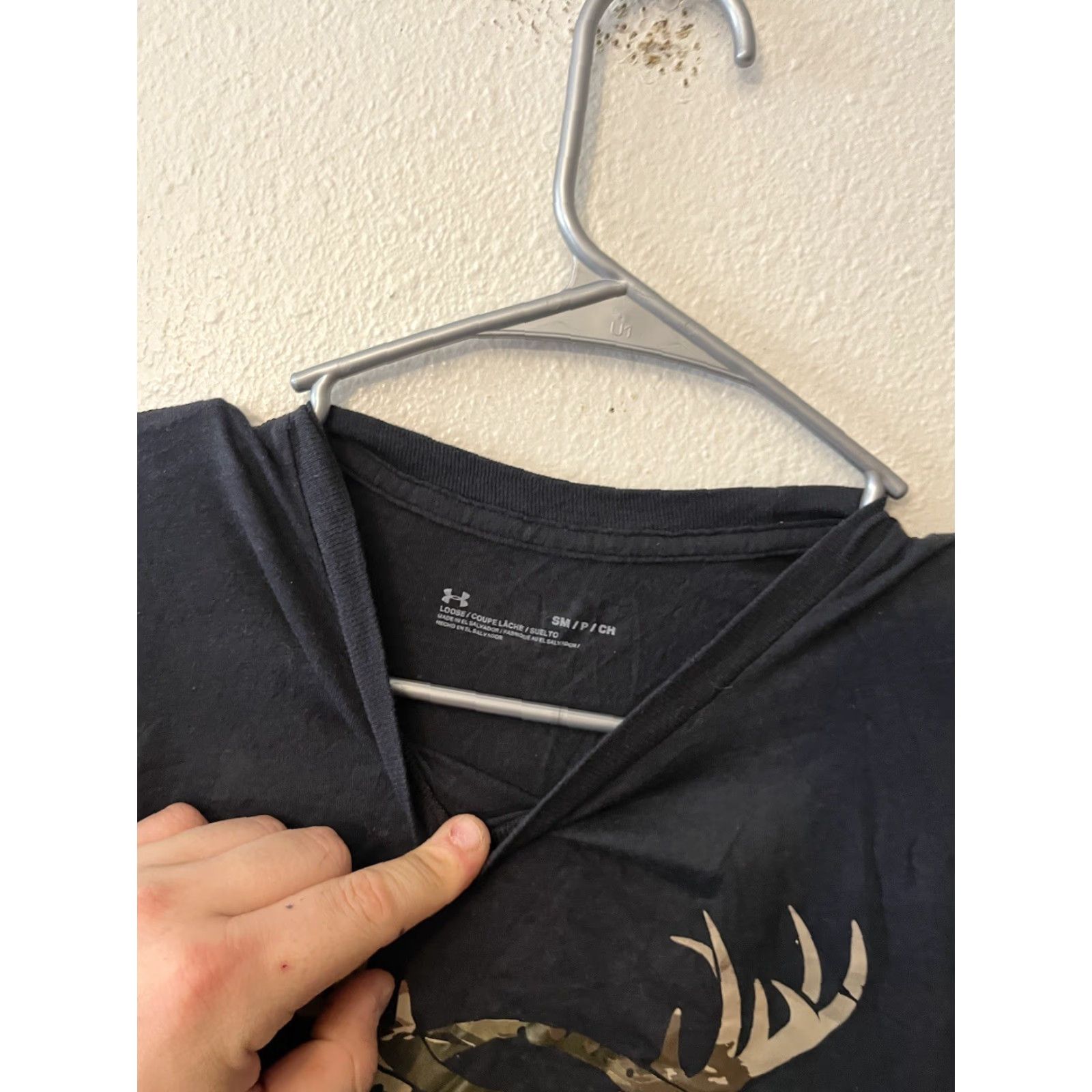 Under Armour Under Armour Hunt Camo Logo T-Shirt Mens Small Black Short Sleeve Size US S / EU 44-46 / 1 - 2 Thumbnail