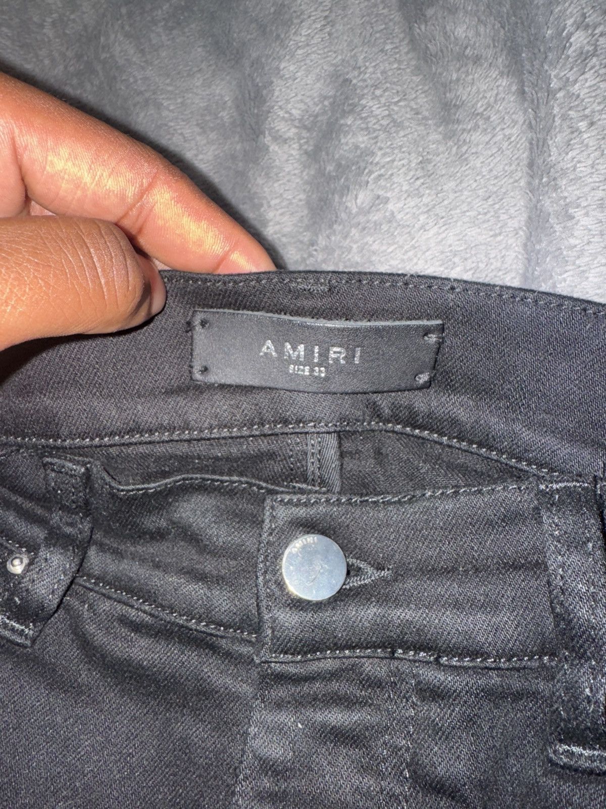 Amiri Black Amiri Mx1 Jeans Size US 33 - 1 Thumbnail