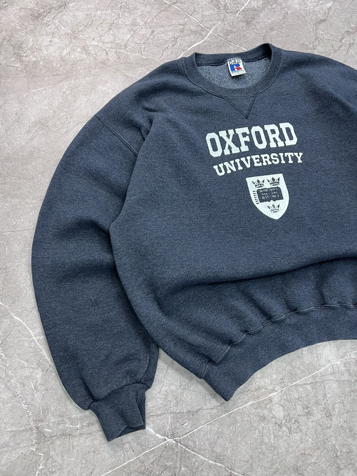 Russell Athletic × Vintage RUSSEL ATHLETIC Y2K BIG LOGO BOXY HOODIE Size US XL / EU 56 / 4 - 2 Thumbnail