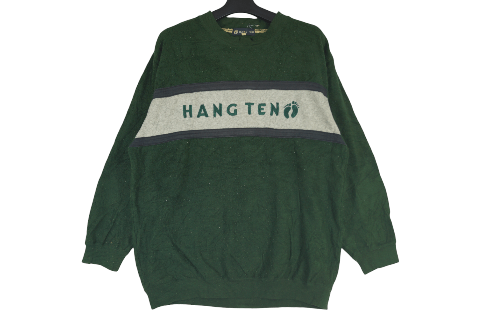Hang Ten × Vintage Vintage Hang Ten Fleece Spell Out Size US M / EU 48-50 / 2 - 1 Thumbnail