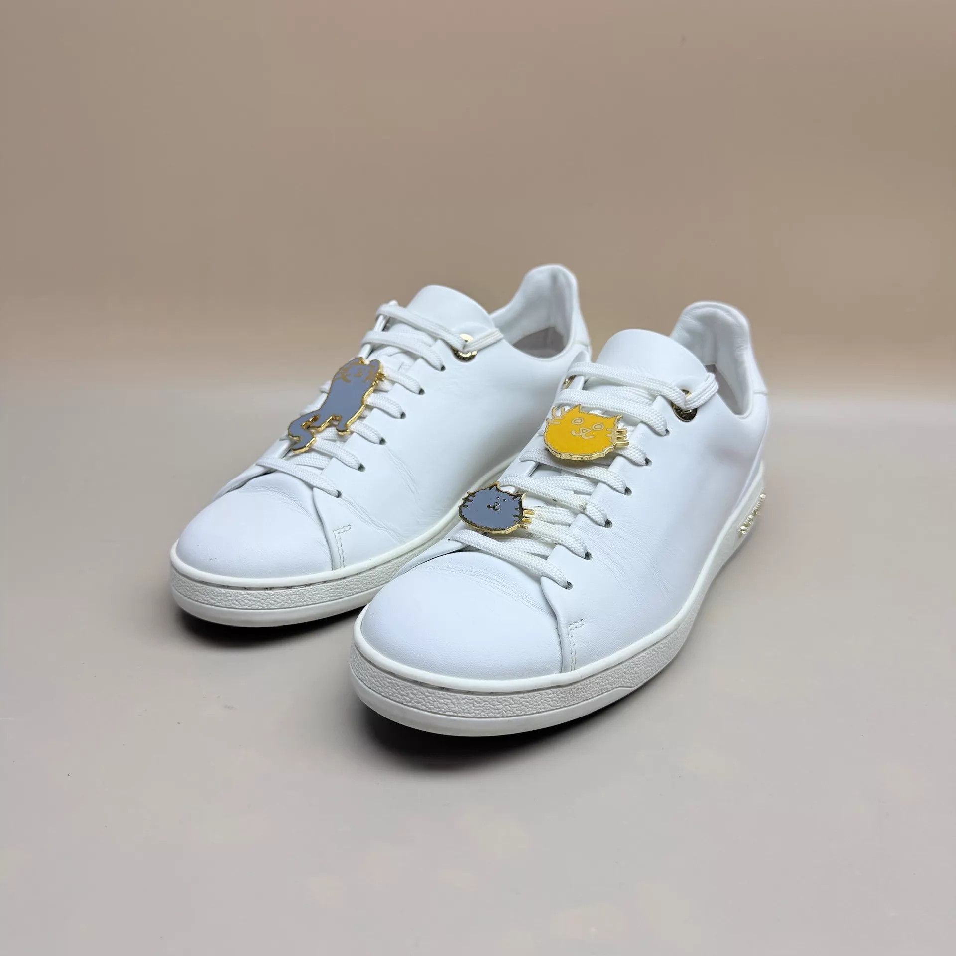 Louis Vuitton Louis Vuitton Kitten Print Lace-Up Sneaker 38 99 New Size US 7.5 / IT 37.5 - 1 Thumbnail