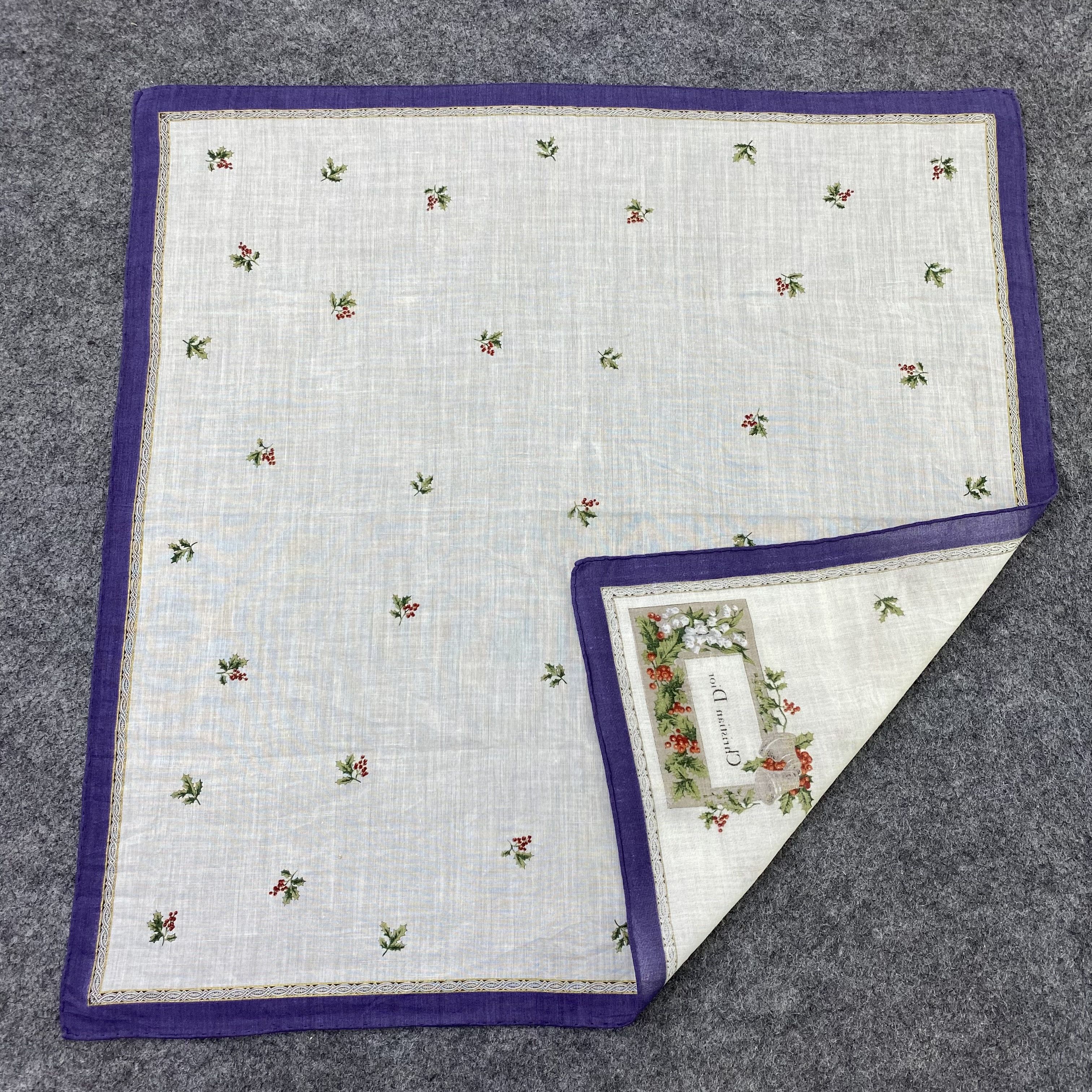 Designer Christian Dior Handkerchief Neckerchief Bandana-B1566 Size ONE SIZE - 5 Thumbnail
