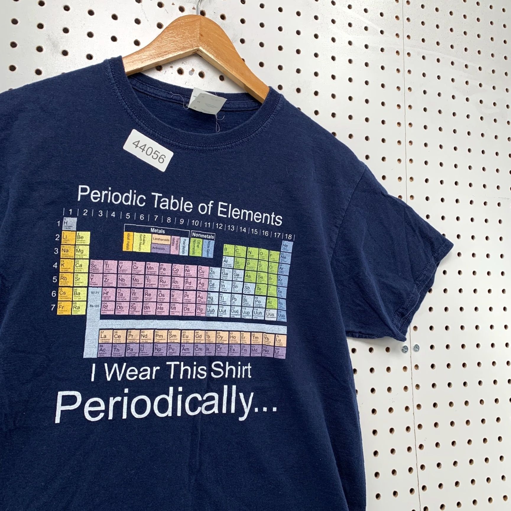 Vintage VINTAGE Periodic Table Funny Shirt Men M Blue TEE Graphic Size US M / EU 48-50 / 2 - 3 Thumbnail