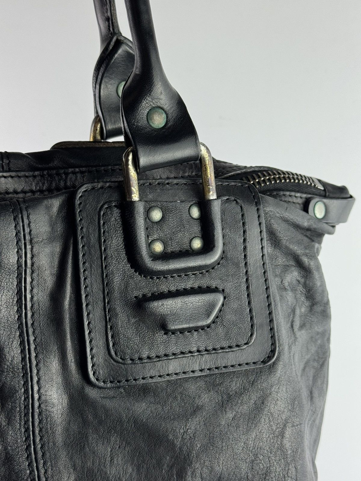 Diesel Vintage Y2K Diesel Leather Crossbody Bag / Avant Garde Size ONE SIZE - 2 Thumbnail