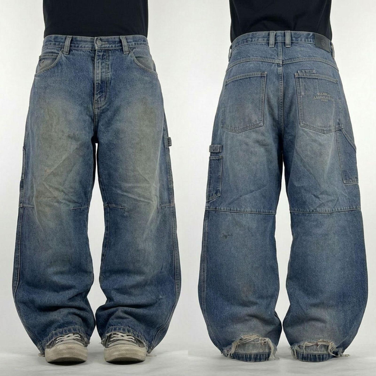 メンズ 00s archive DIESEL grunge fade denim W36