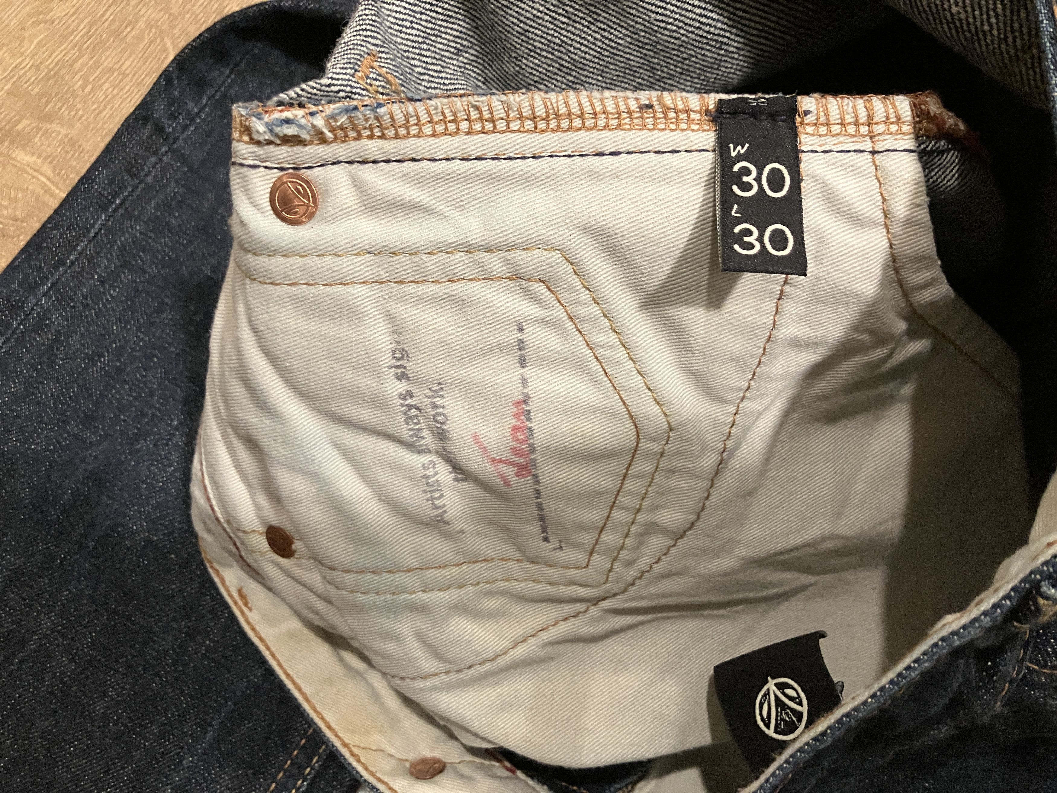 Hiut Denim Co. HackR Japanese Selvedge - Slim Fit - Sz 30 Size US 30 / EU 46 - 3 Thumbnail