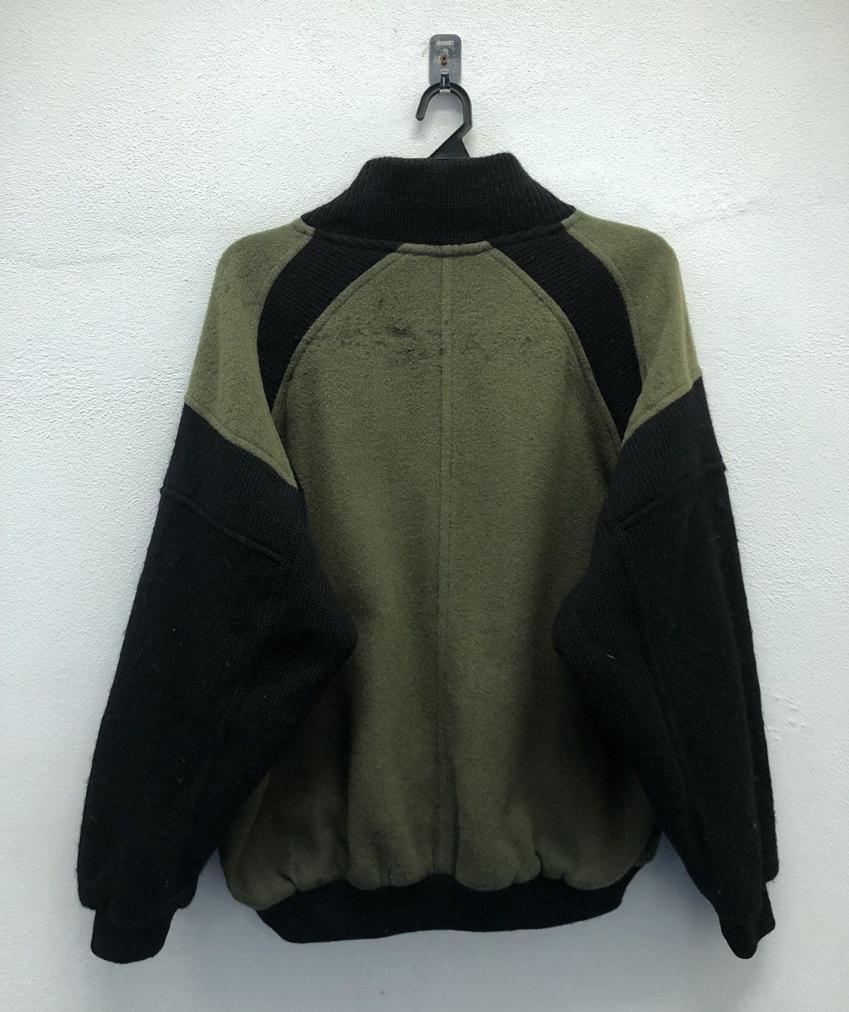 Japanese Brand × Vintage Vintage SIMPLE LIFE Two-Tone Wool Blend Bomber Jacket Size L Size US XL / EU 56 / 4 - 2 Thumbnail