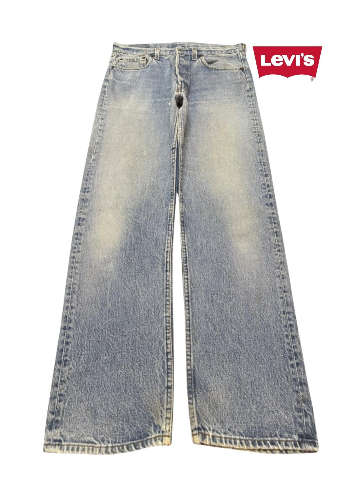 Levi's Vintage Clothing Vintage 80 Levis 501 Blue Faded Wash Relaxed Straight Leg Size US 32 / EU 48 - 1 Thumbnail