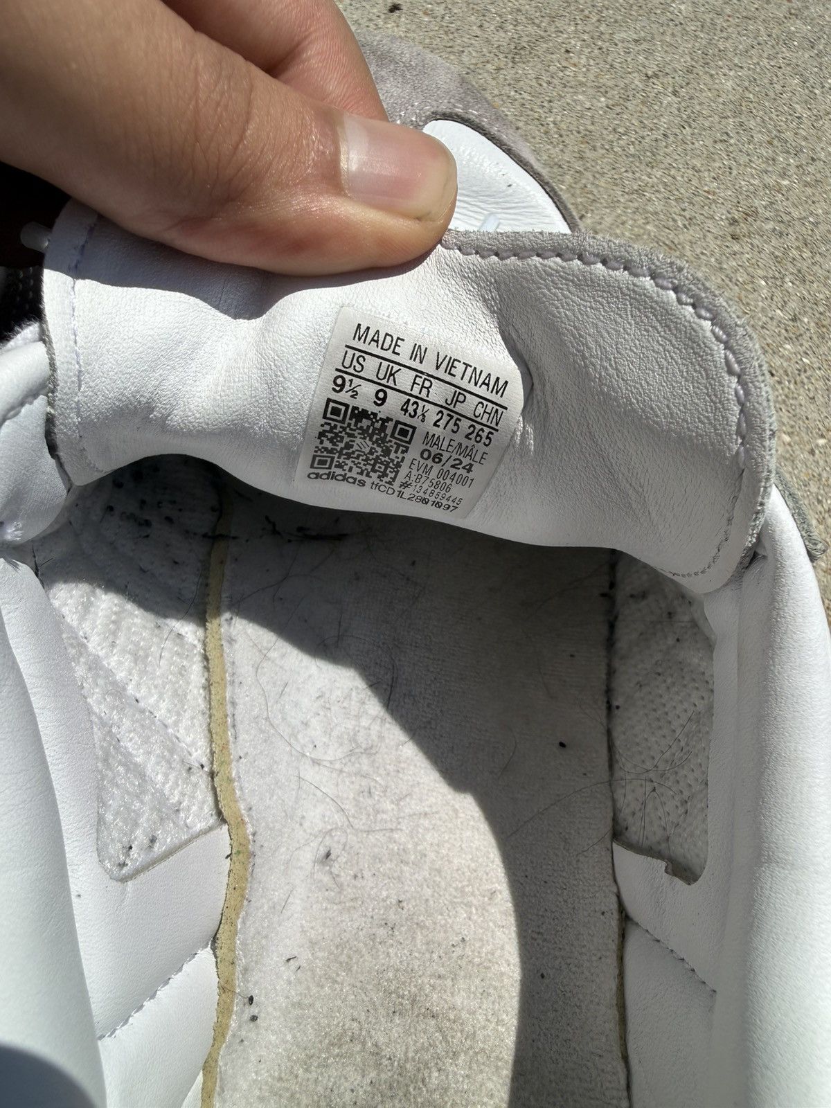 Adidas White Adidas Sambas Size US 9.5 / EU 42-43 - 3 Thumbnail