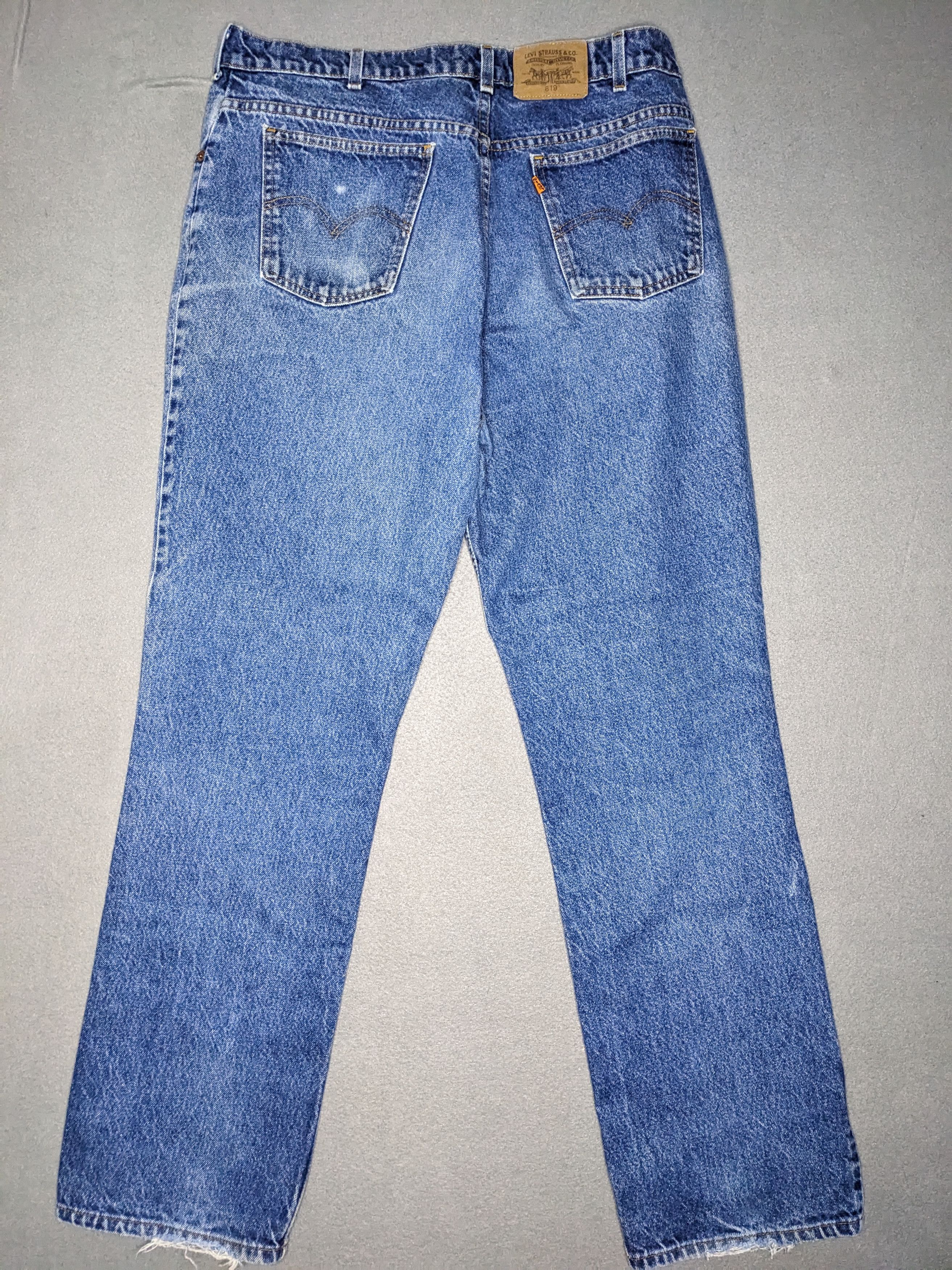 Levi's VINTAGE Y2K Levis Orange Tab 619 Jeans Mens 35x30 Denim Size US 35 - 5 Thumbnail