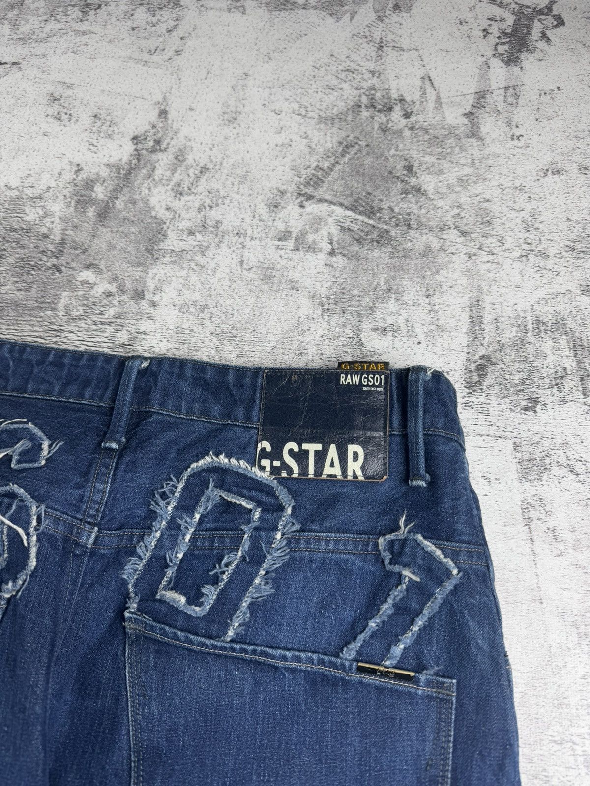 G-Star G-Star Loose Tapered Big Logo GS01 Embro Jeans Pants Bottoms Size US 36 / EU 52 - 6 Thumbnail