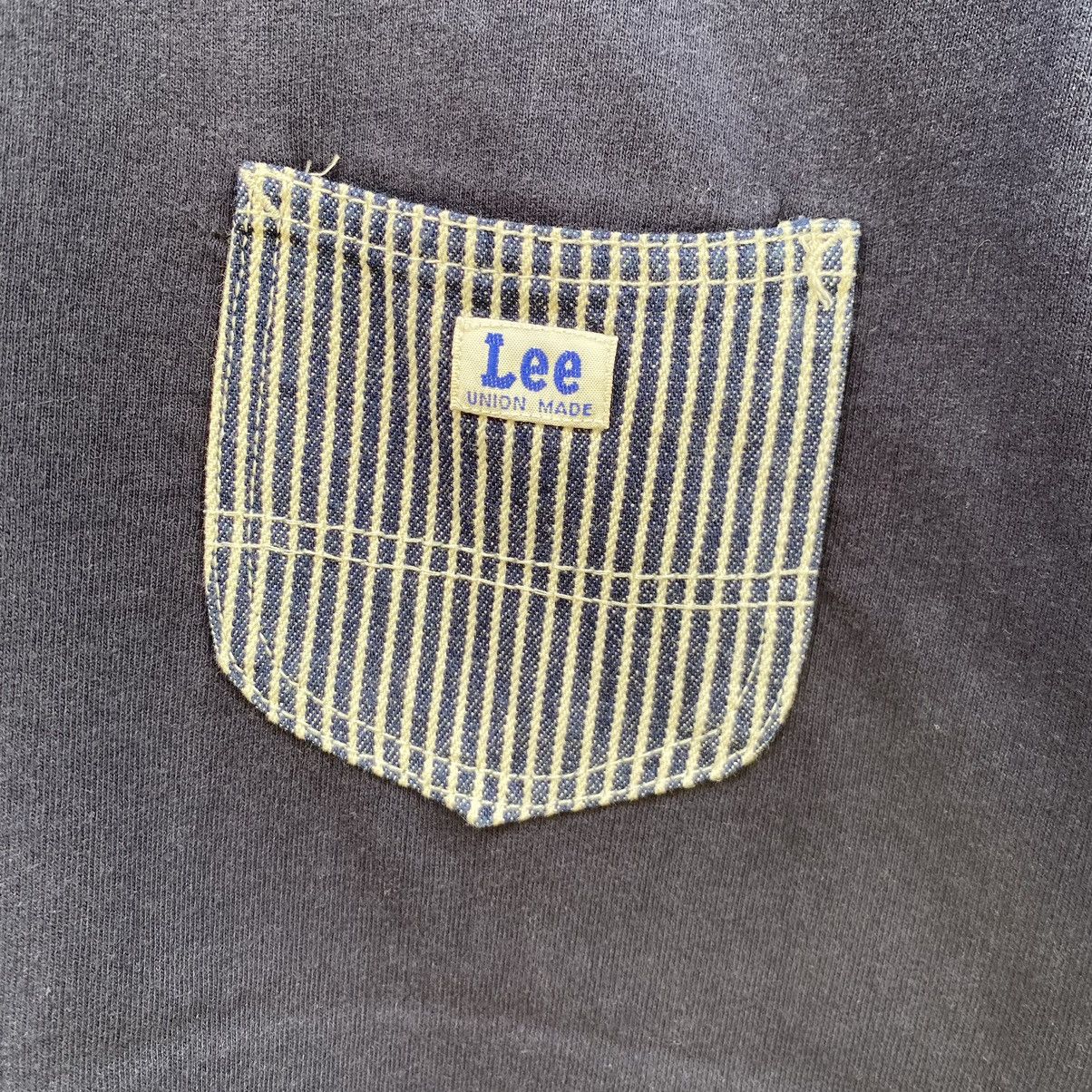 Lee Thrashed Faded Vintage Lee Union Made Pocket ERD GRUNGE TEE Size US M / EU 48-50 / 2 - 3 Thumbnail