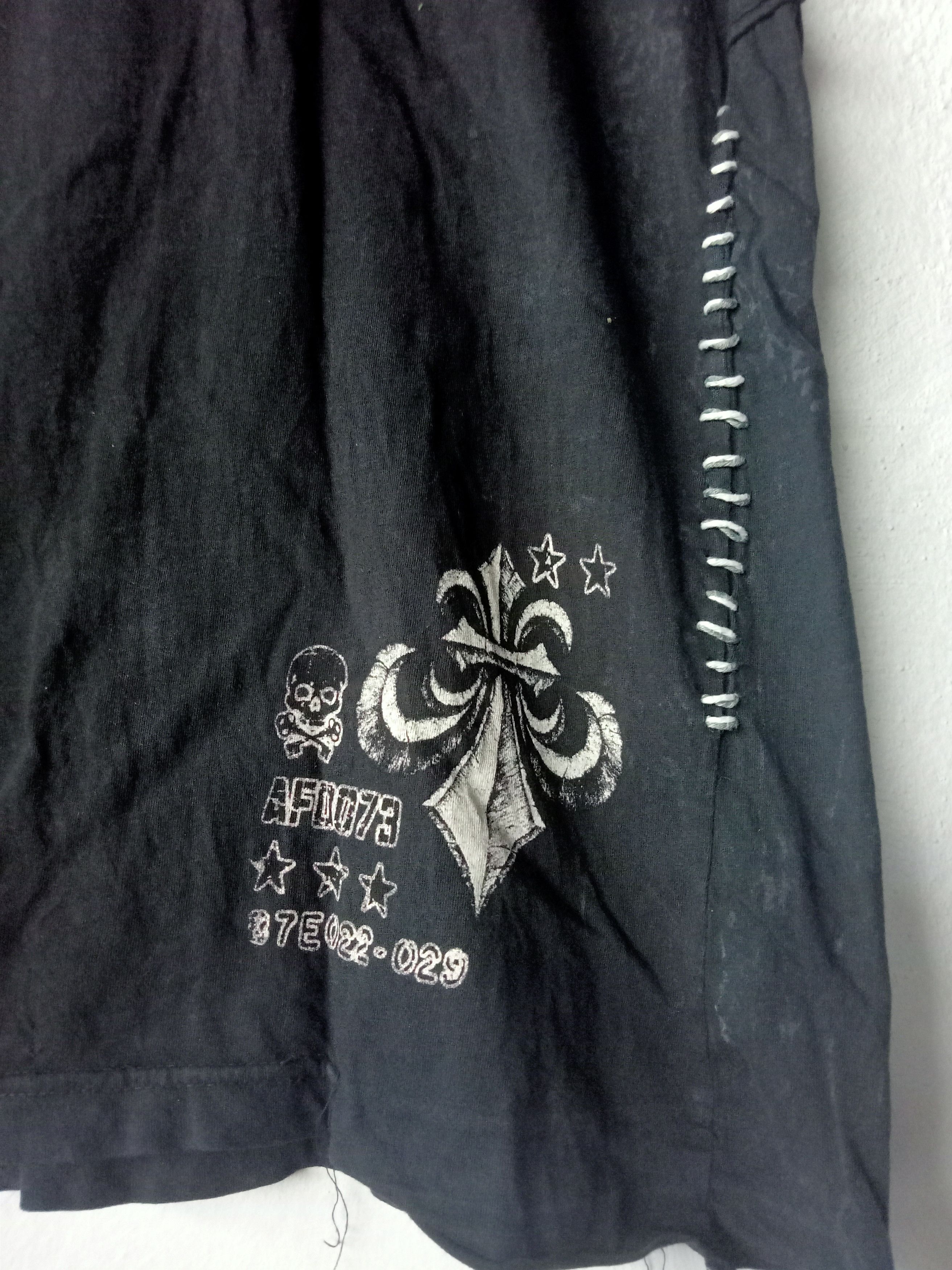 Affliction Affliction Biglogo Spellout Patchwork Distressed T shirt Size US XXL / EU 58 / 5 - 6 Thumbnail
