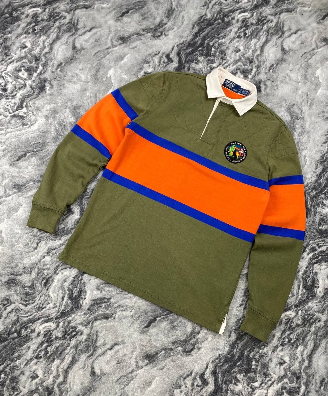 Polo Ralph Lauren Vintage Polo Ralph Lauren Expedition Long Sleeve Rugby Shirt Size US XS / EU 42 / 0 - 1 Thumbnail