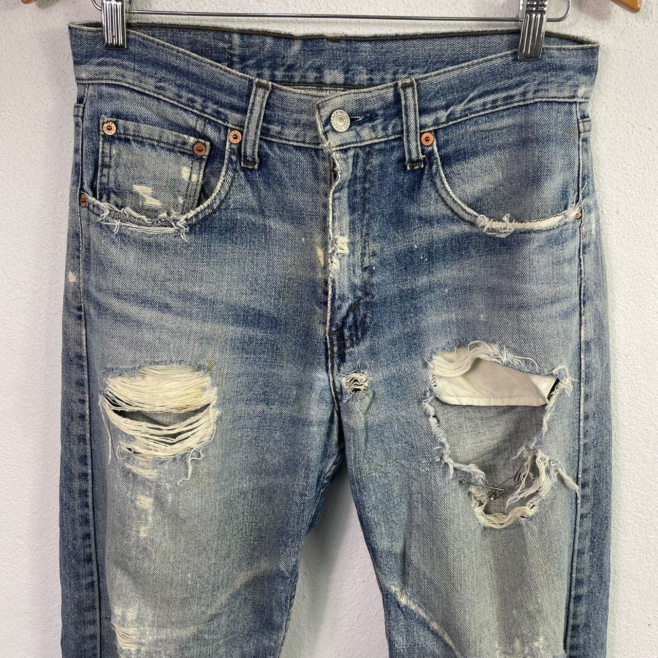 Vintage Levis Ripped Trashed Distressed Jeans