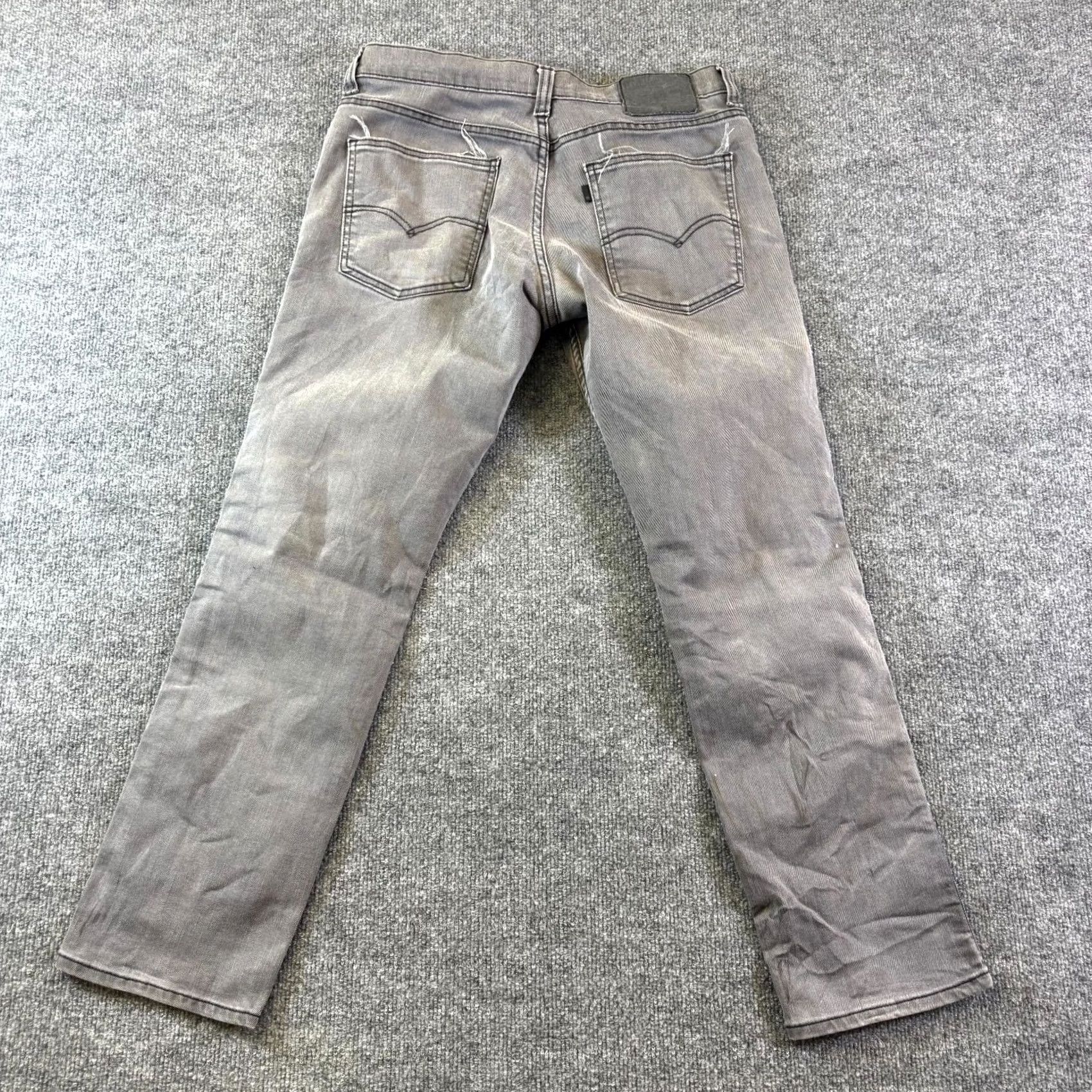 Levi's Levi's 511 Jeans Mens Gray Denim Slim Fit Tapered Stretch 32x30 Punk Goth Skater Size US 32 / EU 48 - 2 Thumbnail
