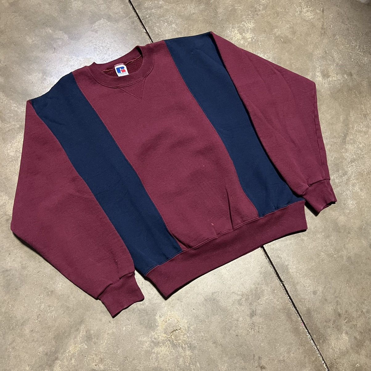 Russell Athletic Vintage Russell Athletic Crewneck Sweatshirt Striped 90s USA Size US M / EU 48-50 / 2 - 7 Thumbnail