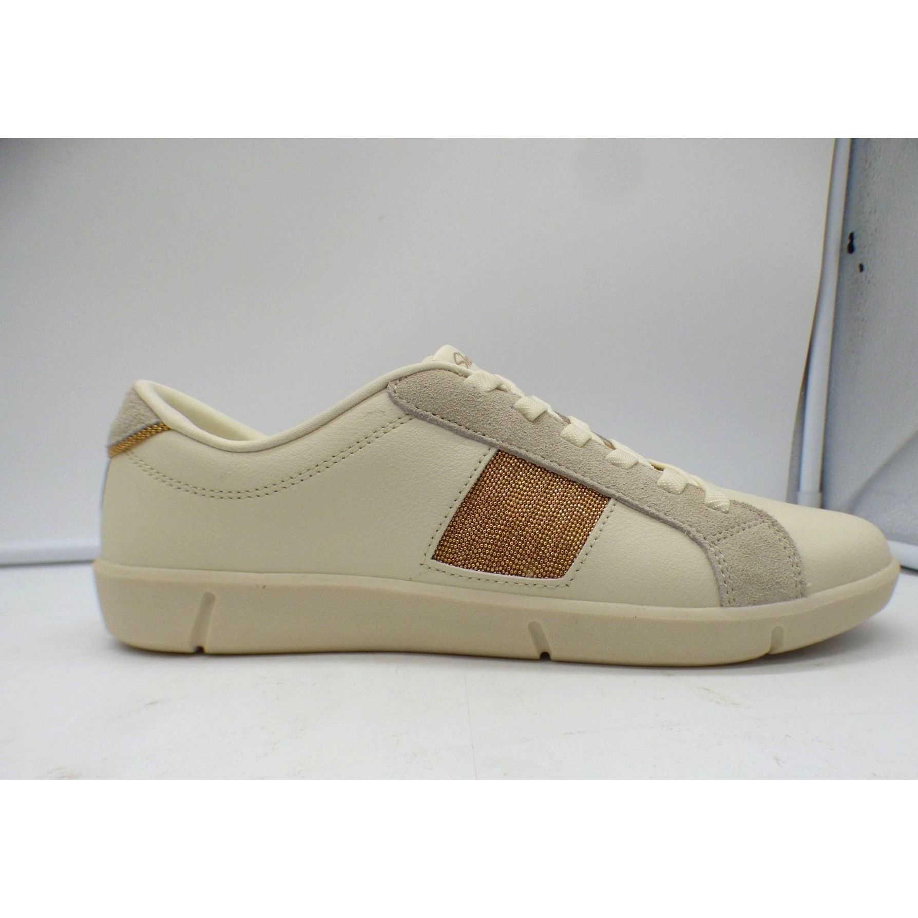 SKECHERS Skechers Breeze St. Shimmery Skies Women’s Leather Sneakers, Size US 9.5 / IT 39.5 - 10 Thumbnail