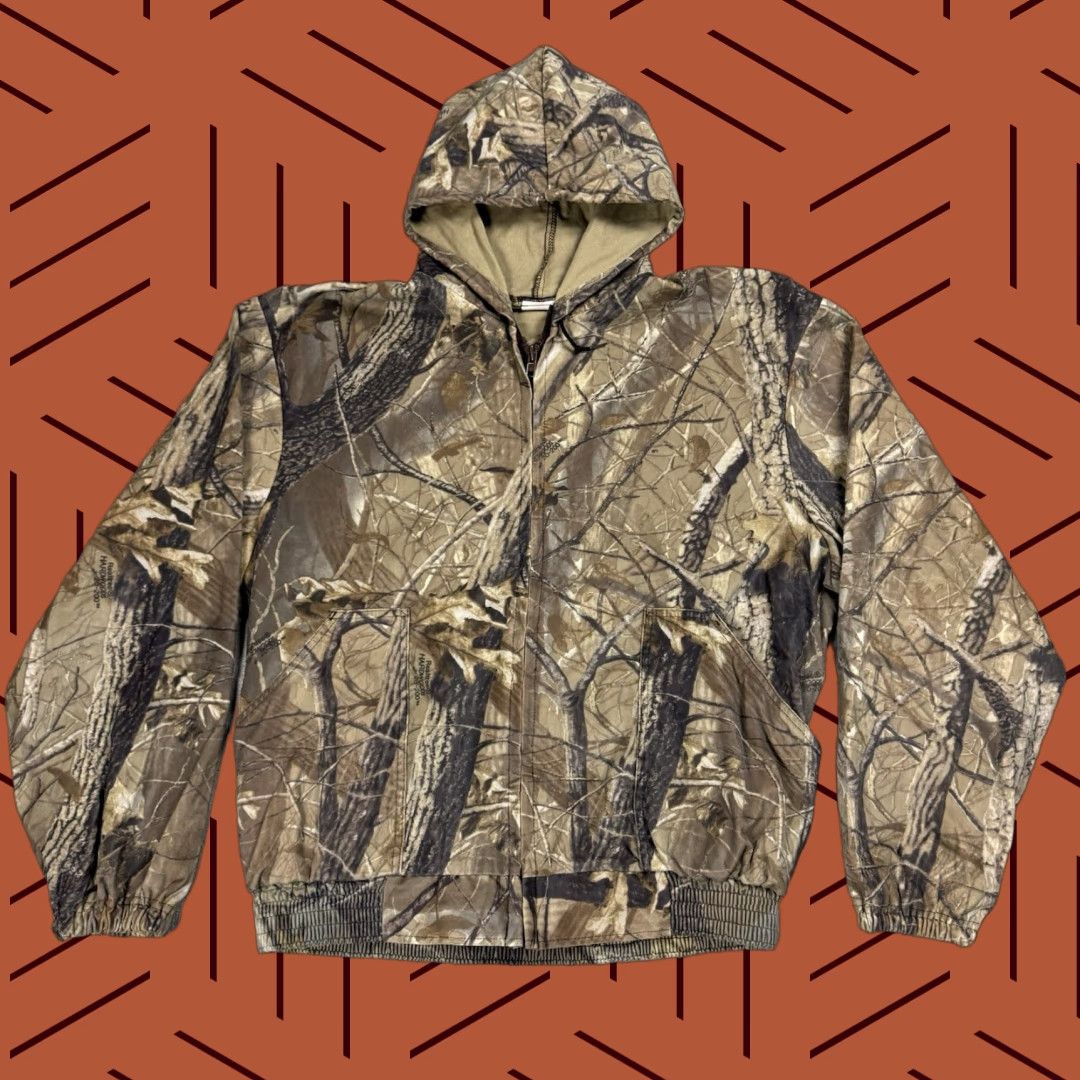 Realtree PE LLA REALTREE HARDWOODS 20-200 CAMO HOODED JACKET MENS XXL WATER RESISTANT ZIP Jacket Size US XXL / EU 58 / 5 - 1 Thumbnail