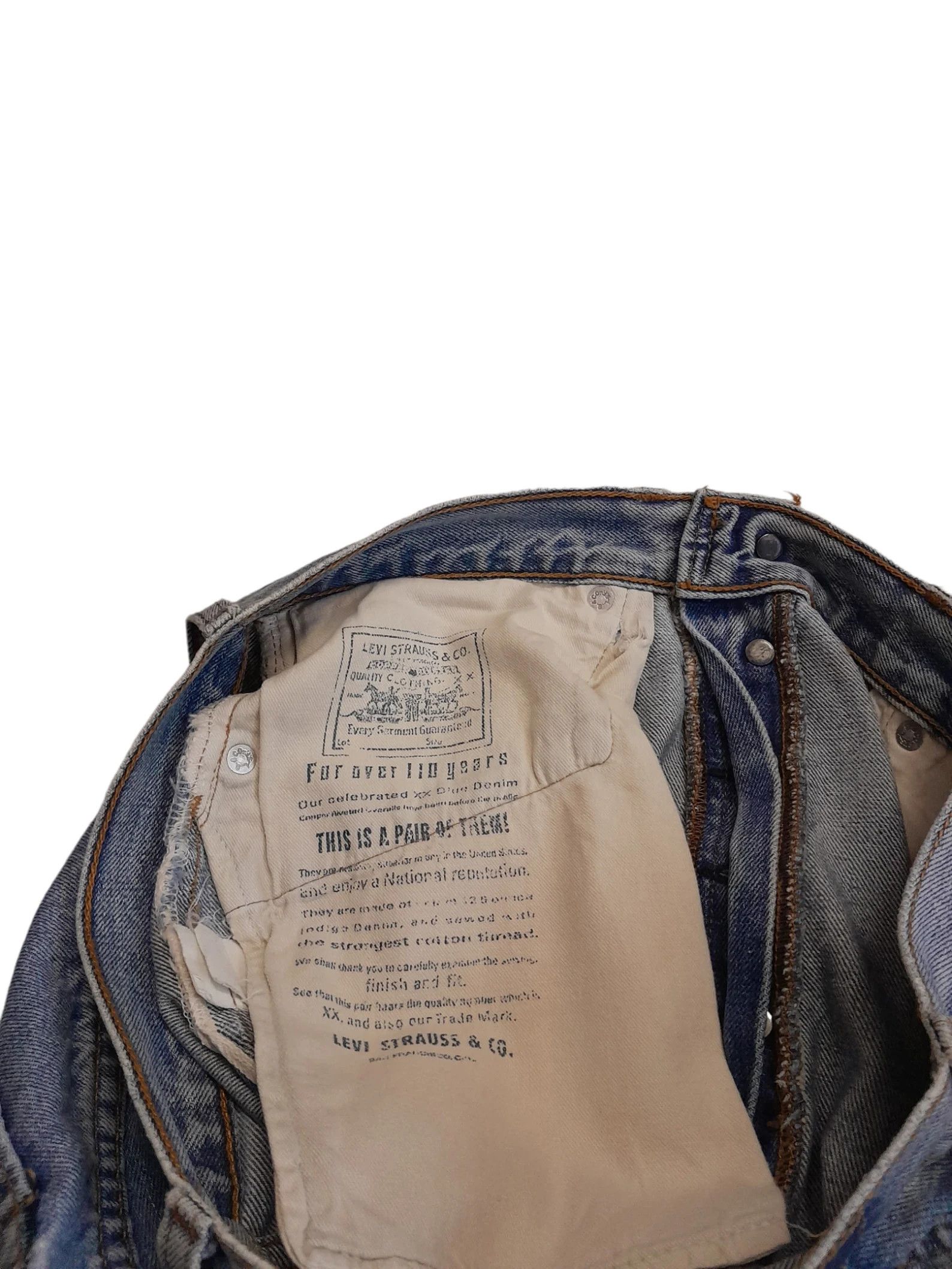 Levi's 90s 501 Big E Selvedge USA Anniversary Denim (E902) W30 Size US 30 / EU 46 - 3 Thumbnail