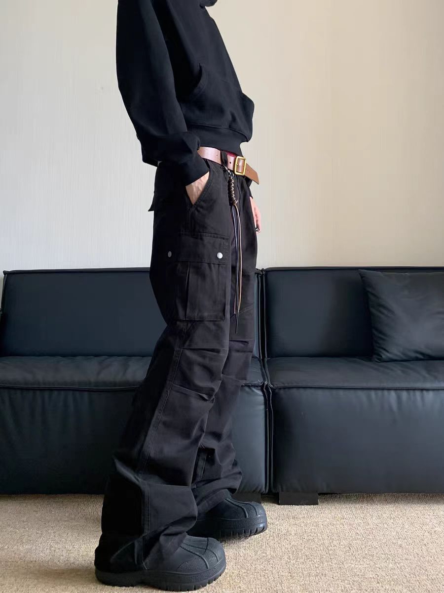 Japanese Brand × Vintage Black Casual Baggy Trousers Size US 30 / EU 46 - 4 Thumbnail