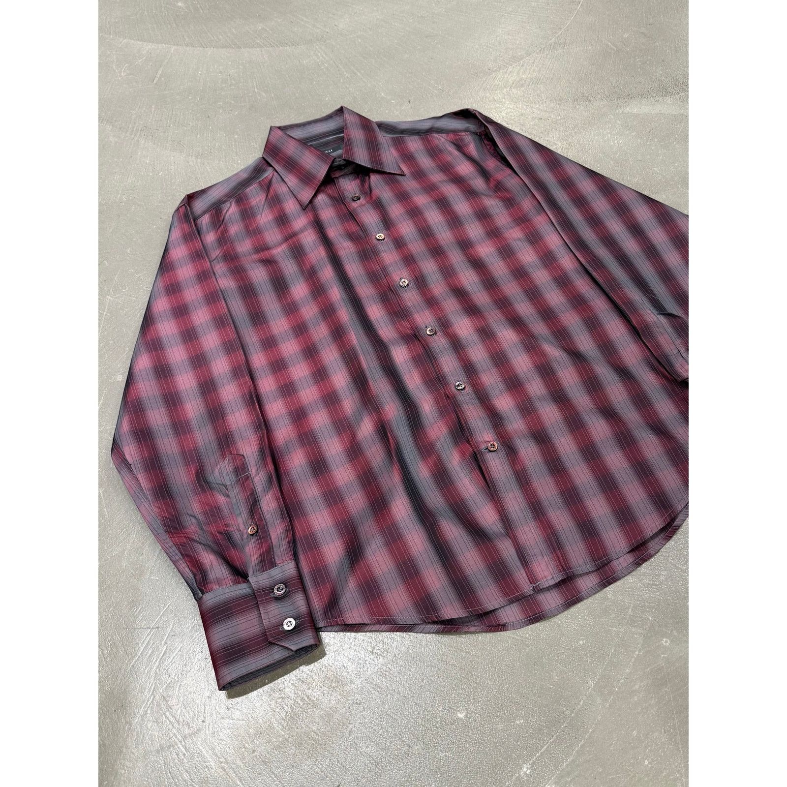 Gucci 1997 Gucci by Tom Ford iridescent checkered shirt Size S / US 4 / IT 40 - 3 Thumbnail