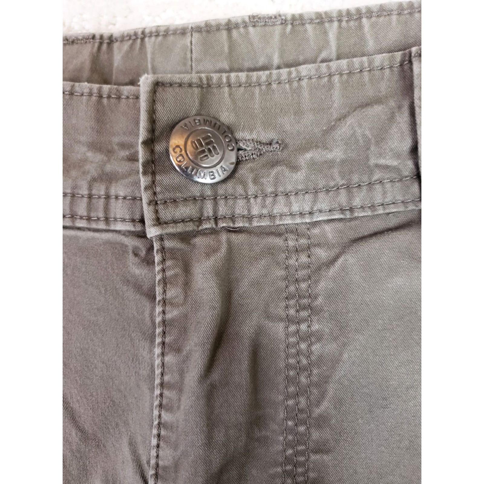Vintage Columbia Chino Pants Men's 32X34 Straight Leg Pocket Green Khaki Size US 32 / EU 48 - 6 Thumbnail