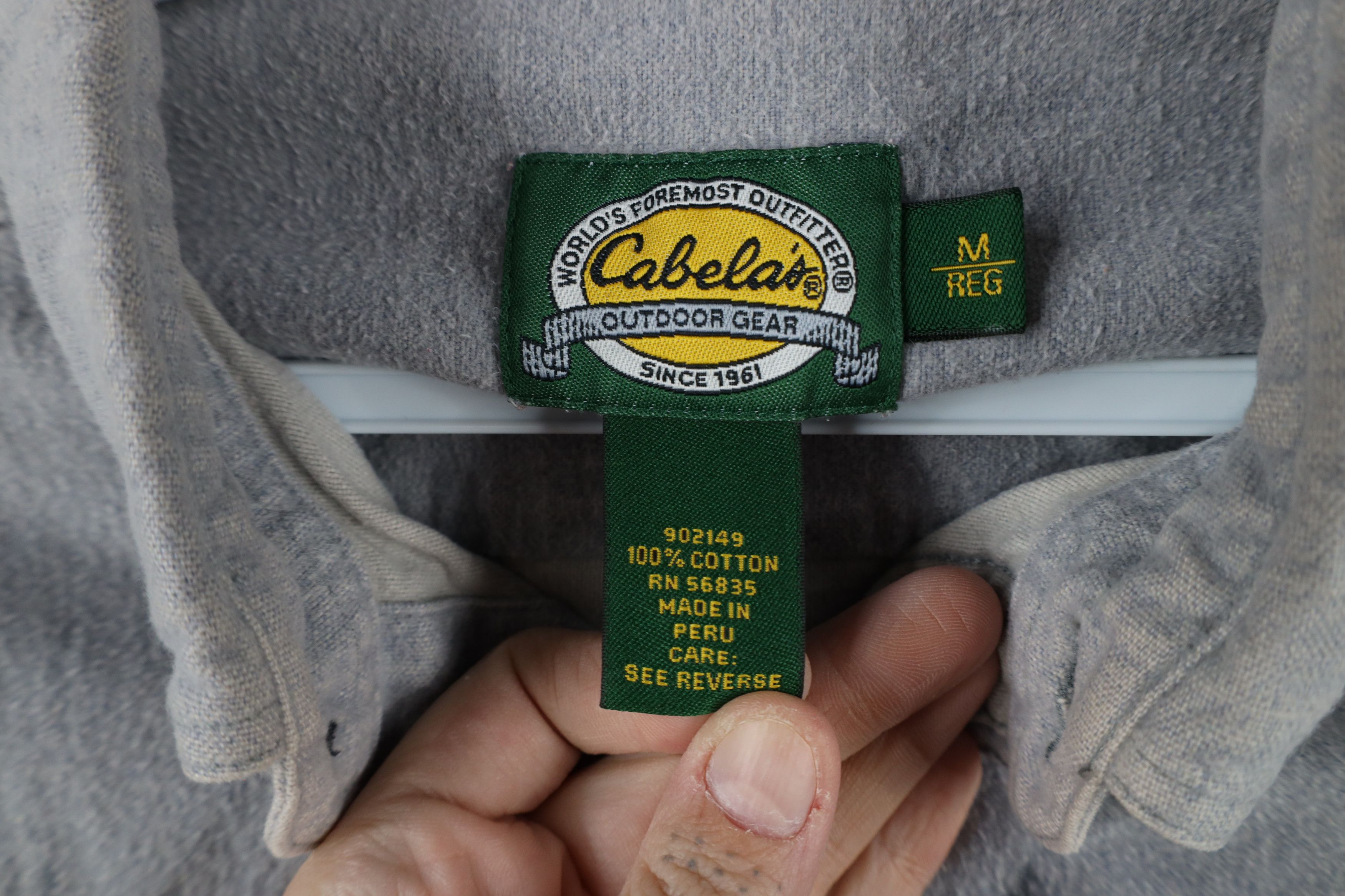 Cabelas × Vintage Vintage 90s Cabelas Over Print Chamois Cloth Button Shirt Size US M / EU 48-50 / 2 - 8 Thumbnail