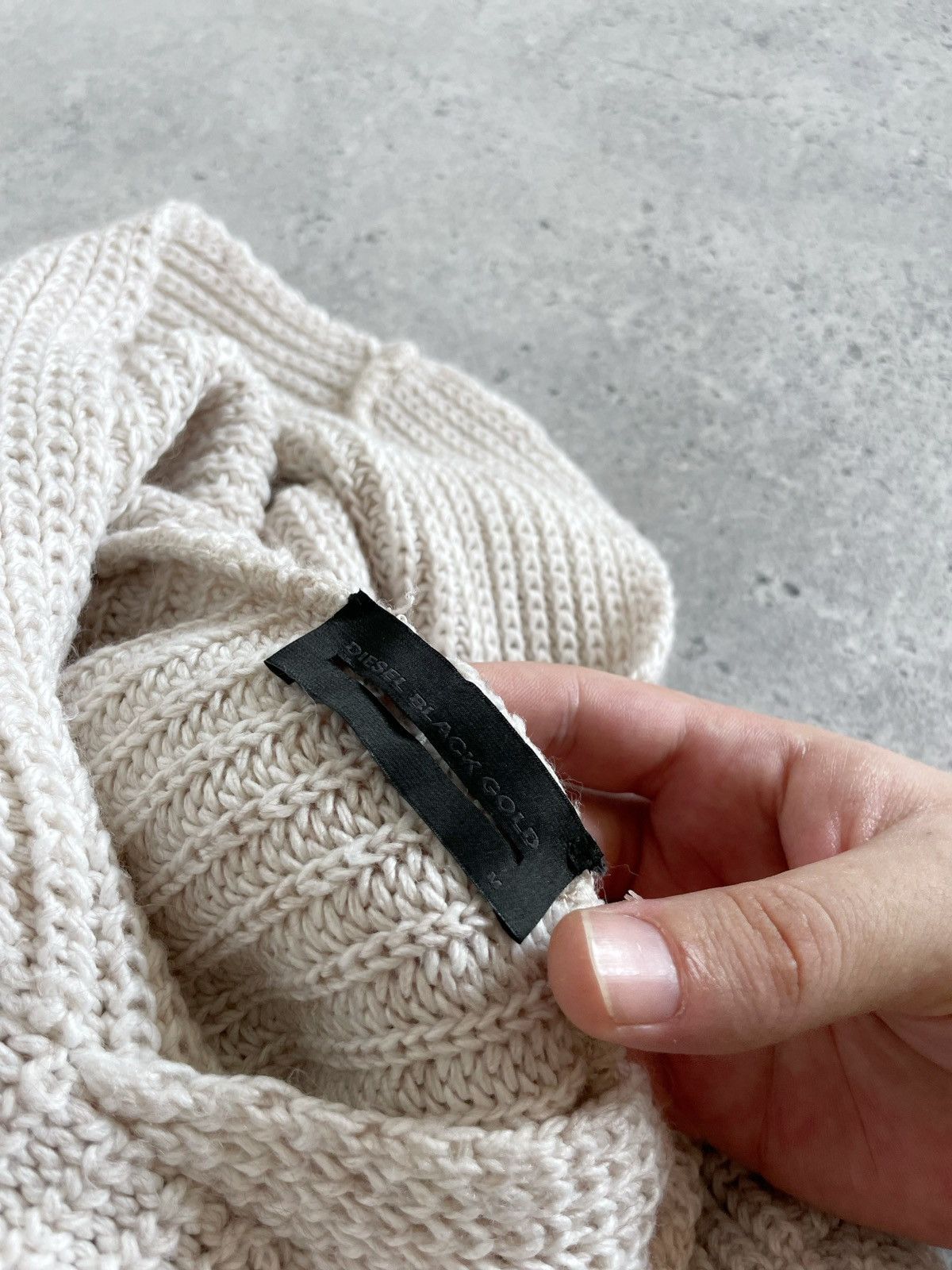 Diesel Diesel Black Gold Distressed Knitted Oversize Hoodie Size M / US 6-8 / IT 42-44 - 11 Thumbnail