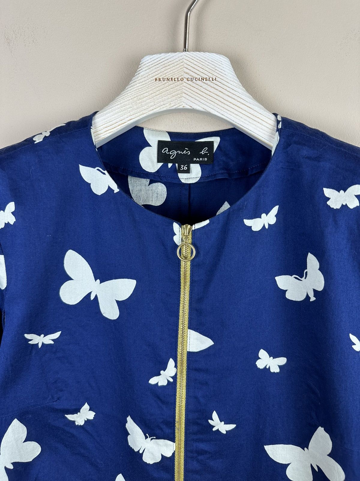 agnes b. Agnes B made in Japan butterfly jacket zip bomber car coat S Size S / US 4 / IT 40 - 6 Thumbnail