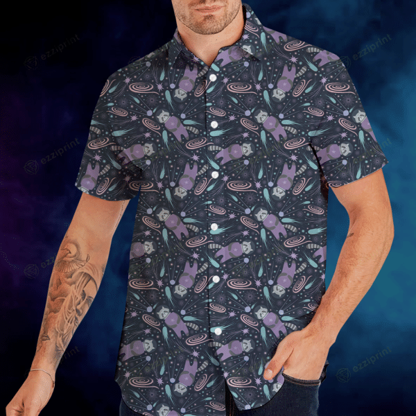 Designer × The Unbranded Brand Raccoon Astronaut Pattern Button Down Shirt Size US M / EU 48-50 / 2 - 2 Thumbnail
