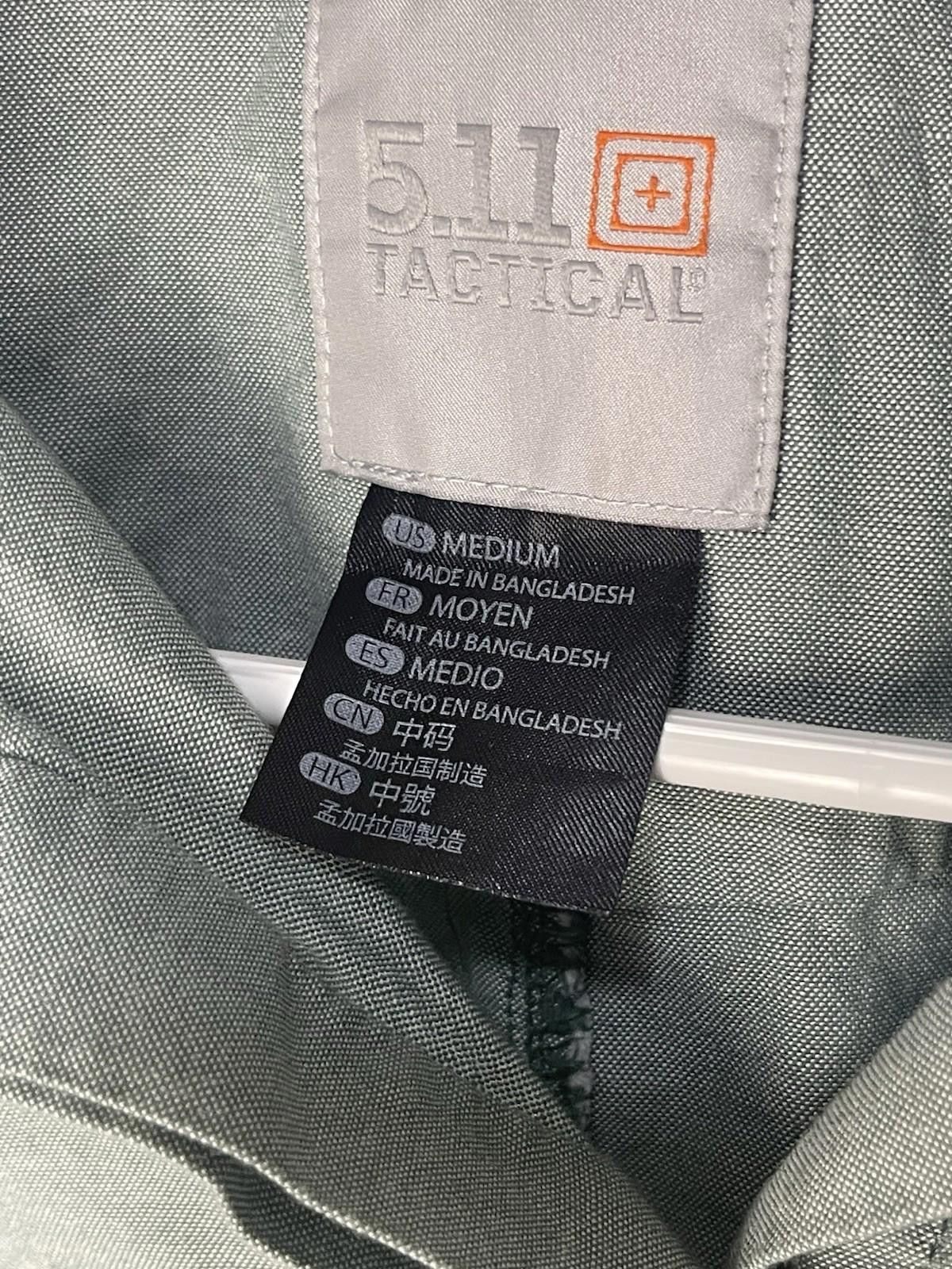 Other 5.11 Tactical Men M Gray Short Sleeve Button Down Shirt Size US M / EU 48-50 / 2 - 3 Thumbnail