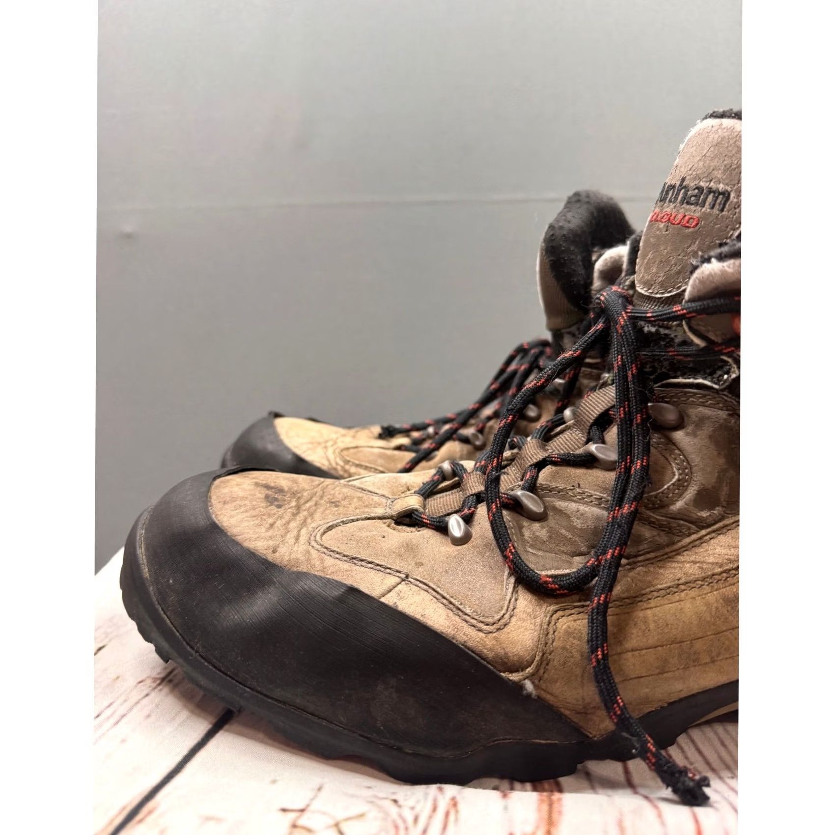 Vintage Dunham Cloud Mens Brown Waterproof Hiking Boot Size 13 B Distressed Size US 13 / EU 46 - 3 Thumbnail
