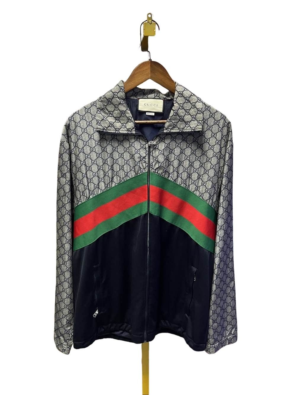 Gucci Gucci GG Logo Web Track Jacket Size M Size US M / EU 48-50 / 2 - 1 Thumbnail