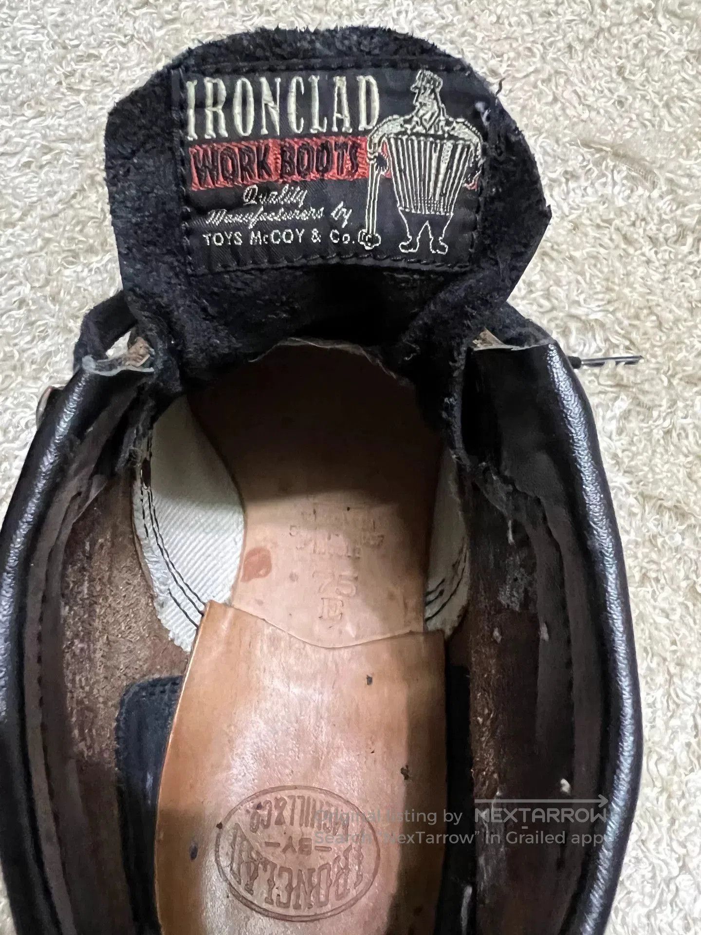 TOYS McCOY Toys McCoy Men's Railway Work Boots. Size US 7.5 / EU 40-41 - 7 Thumbnail