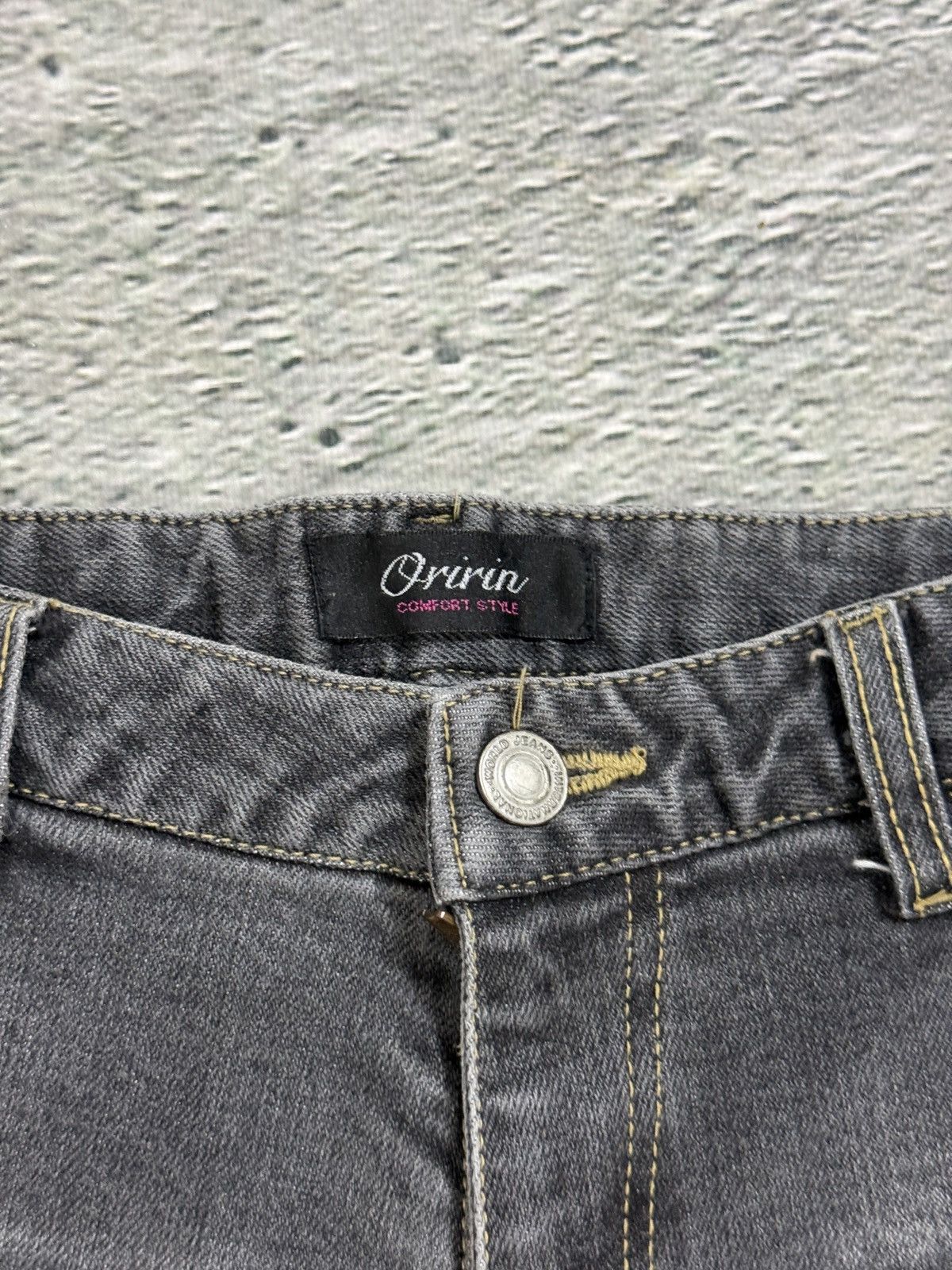 Vintage Vintage Y2K flared grey jeans studded Size US 30 / EU 46 - 3 Thumbnail