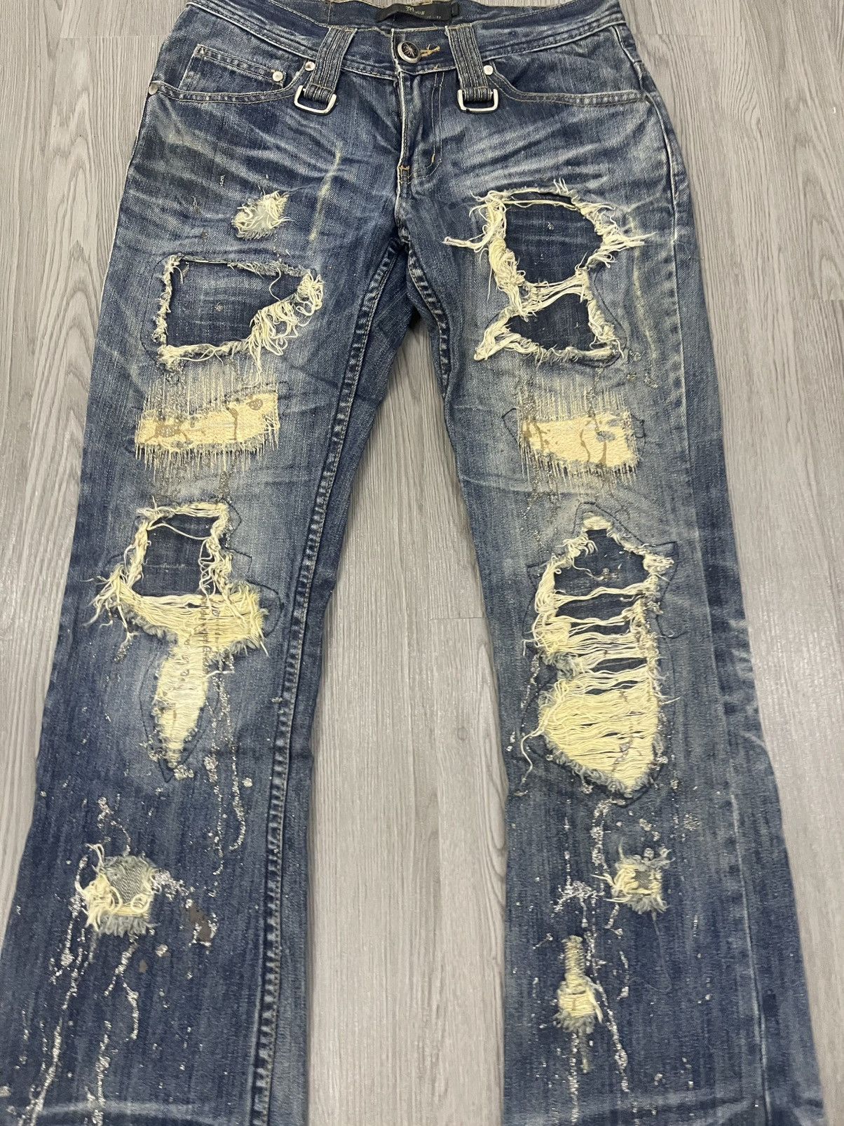 Seditionaries MIDAS BOOT CUT DISTRESSED DENIM Size 30" / US 8 / IT 44 - 4 Thumbnail