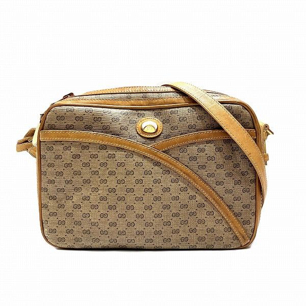 Gucci Gucci Gucci Micro GG One Shoulder Bag Canvas Shoulder Bag 001261 in Good Condition Size ONE SIZE - 1 Thumbnail