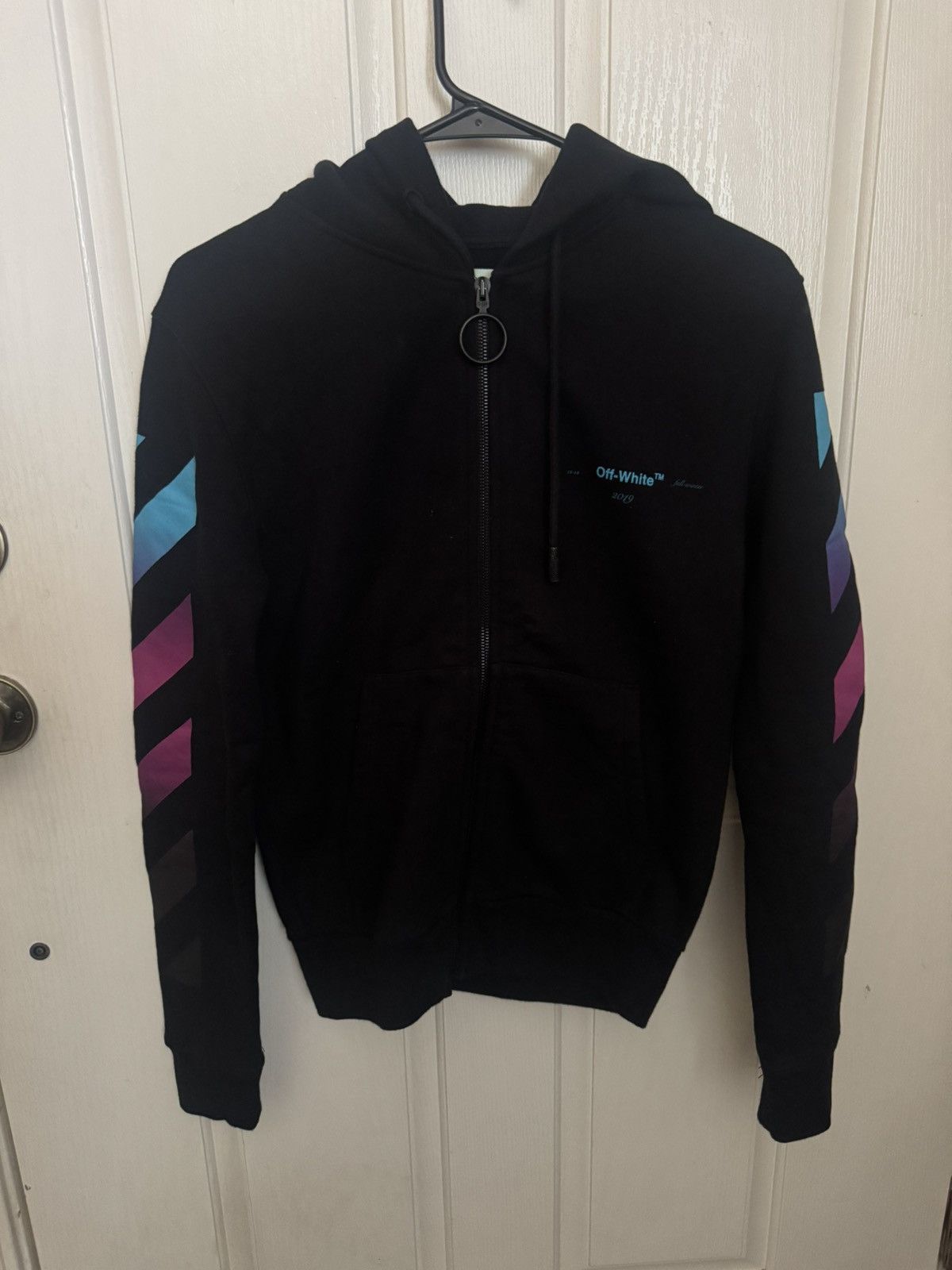 Off-White Off White Ombré Zip Up Hoodie Size XXS / US 00 / IT 34 - 2 Thumbnail