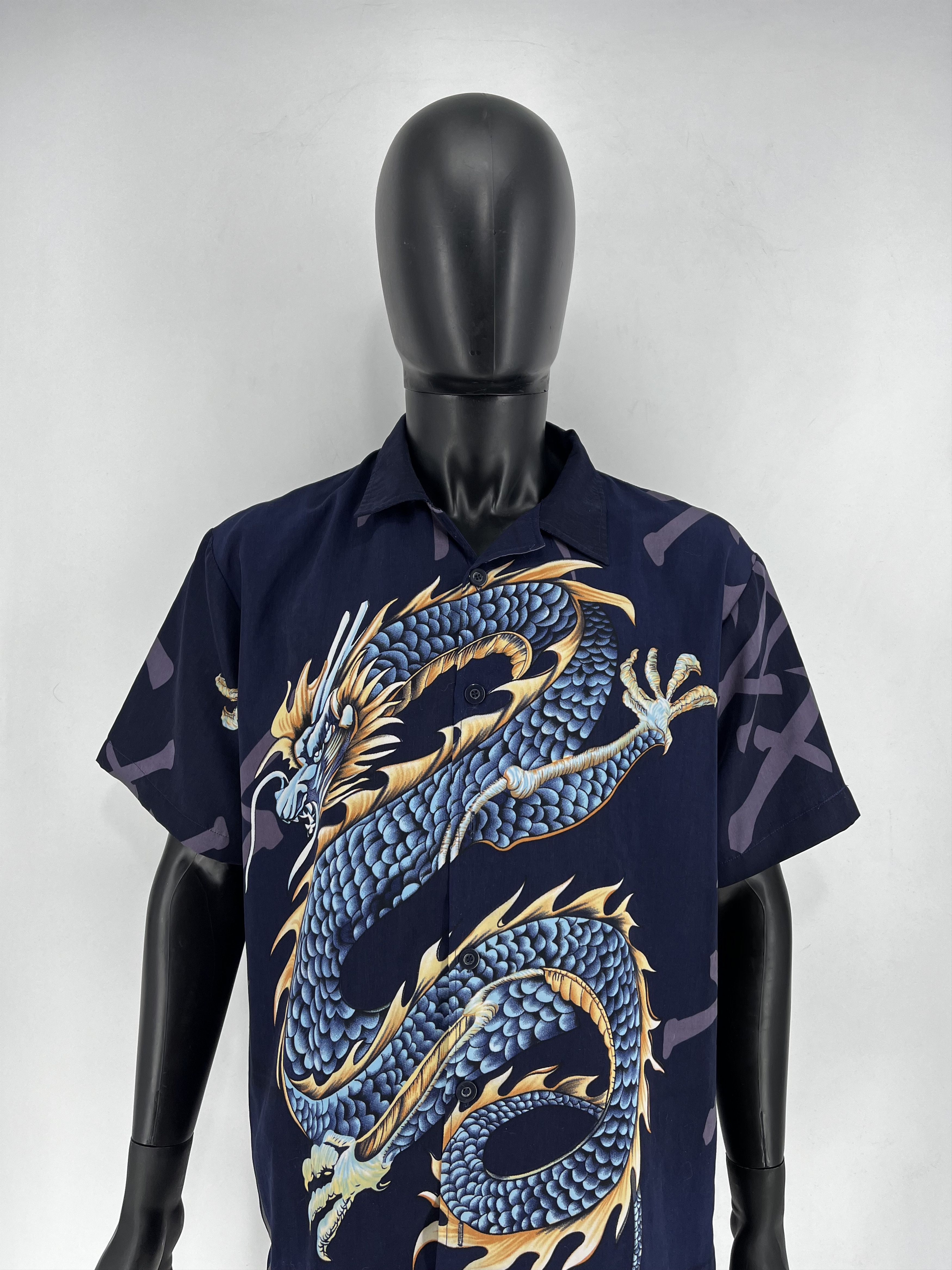 Vintage Y2K vintage Hawaiian Shirt Big logo Dragon Size US M / EU 48-50 / 2 - 1 Thumbnail