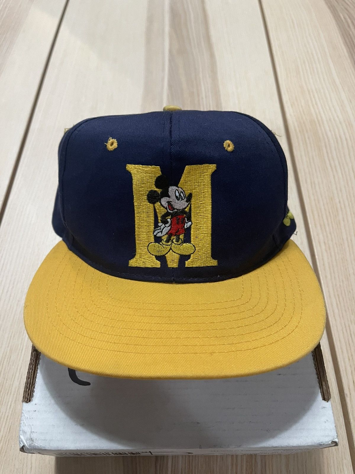 Disney Vintage Disney Mickey Mouse “M” Spellout SnapBack Hat Size ONE SIZE - 1 Thumbnail