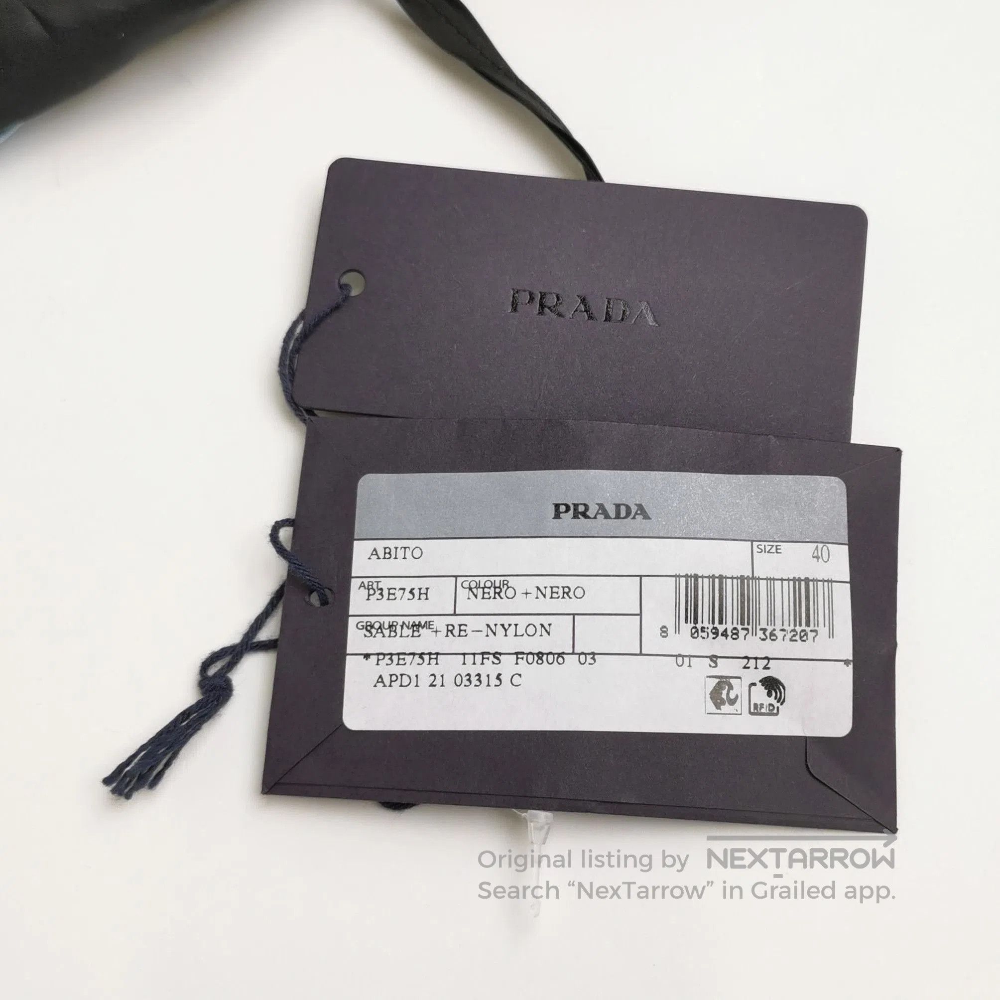 Prada Prada Sablé Hooded Long Sleeve Dress . Size US L / EU 52-54 / 3 - 1 Thumbnail
