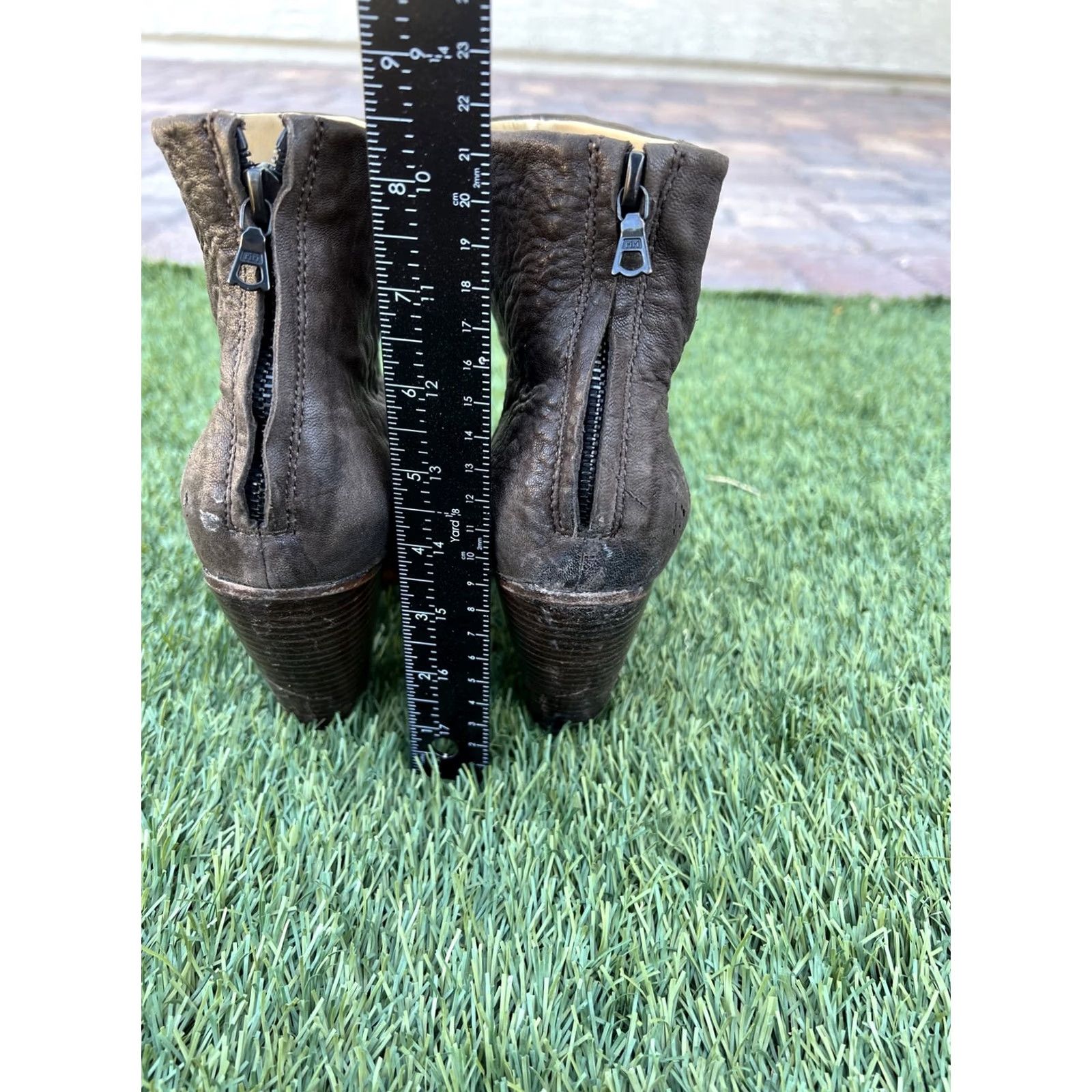 Rag & Bone VINTAGE Rag & Bone Newbury Classic Brown Leather Ankle Boots Women's Booties Sz 41 US 11 Size US 11 / IT 41 - 5 Thumbnail