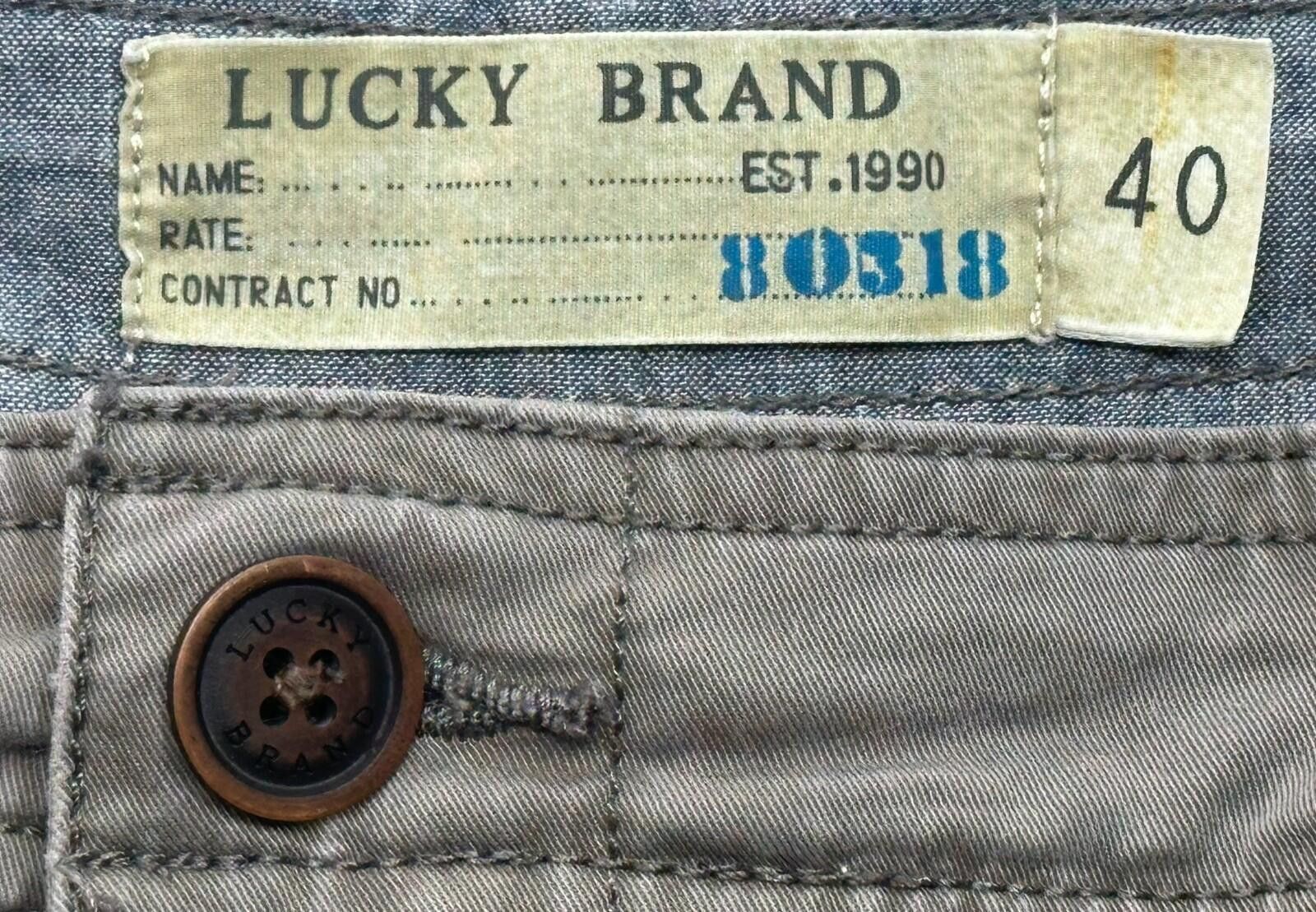 Lucky Brand Lucky Brand Flat Front Chino Shorts Gray Mens 40 Size US 40 / EU 56 - 9 Thumbnail