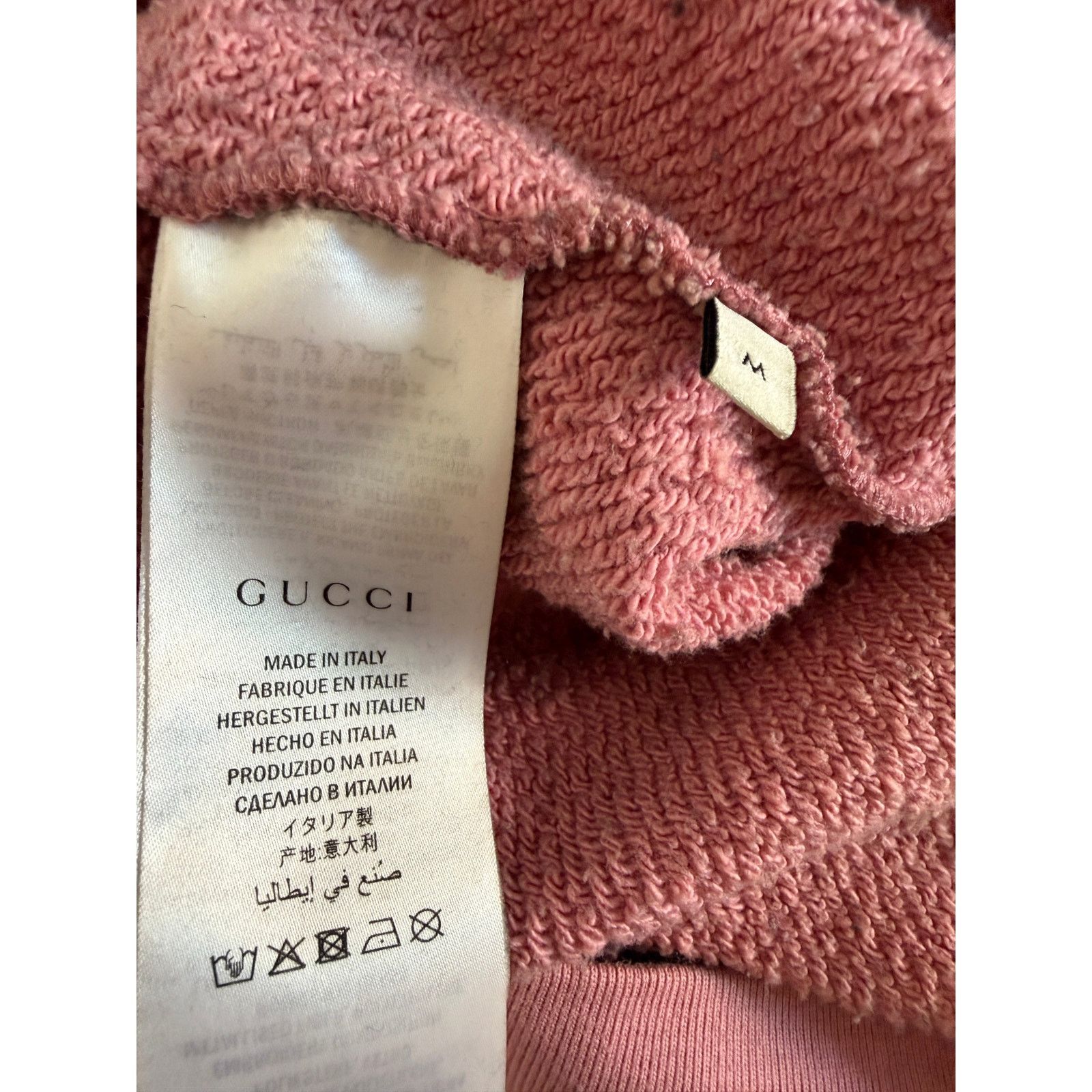 Gucci Gucci Cotton Pink FlameSweater Embellished Sweatshirt Size M / US 6-8 / IT 42-44 - 4 Thumbnail